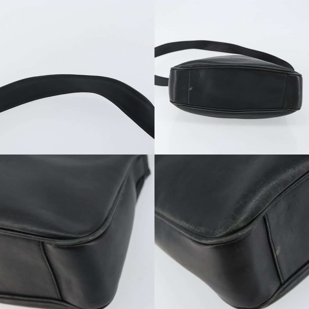 Gucci GUCCI Bamboo Handbag Leather Black Gold 001 1998 001 1998 Size ONE SIZE - 10 Thumbnail