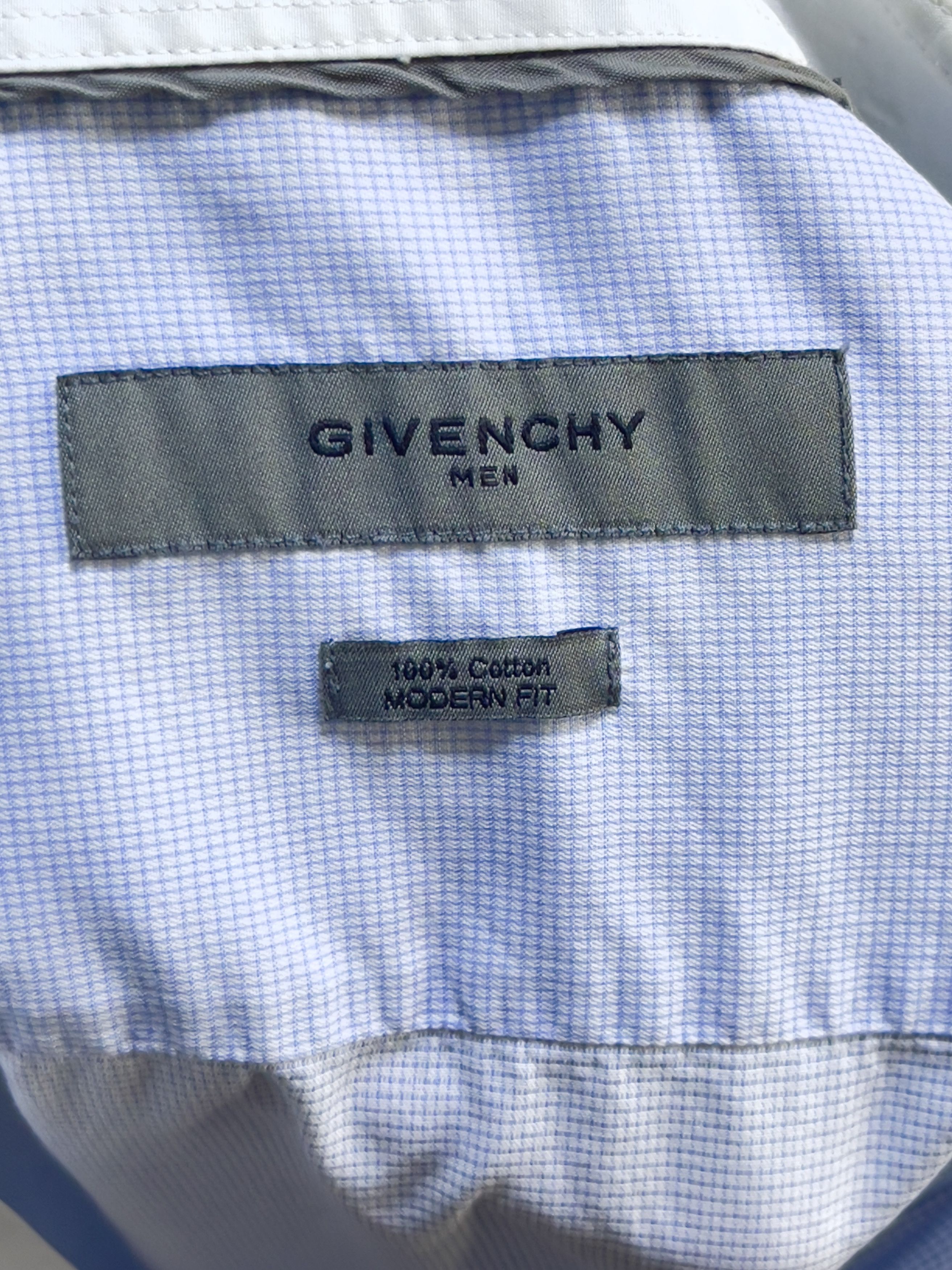 Givenchy 🔥 Givenchy 4G shirt long sleeve cotton light blue striped Size US M / EU 48-50 / 2 - 7 Thumbnail