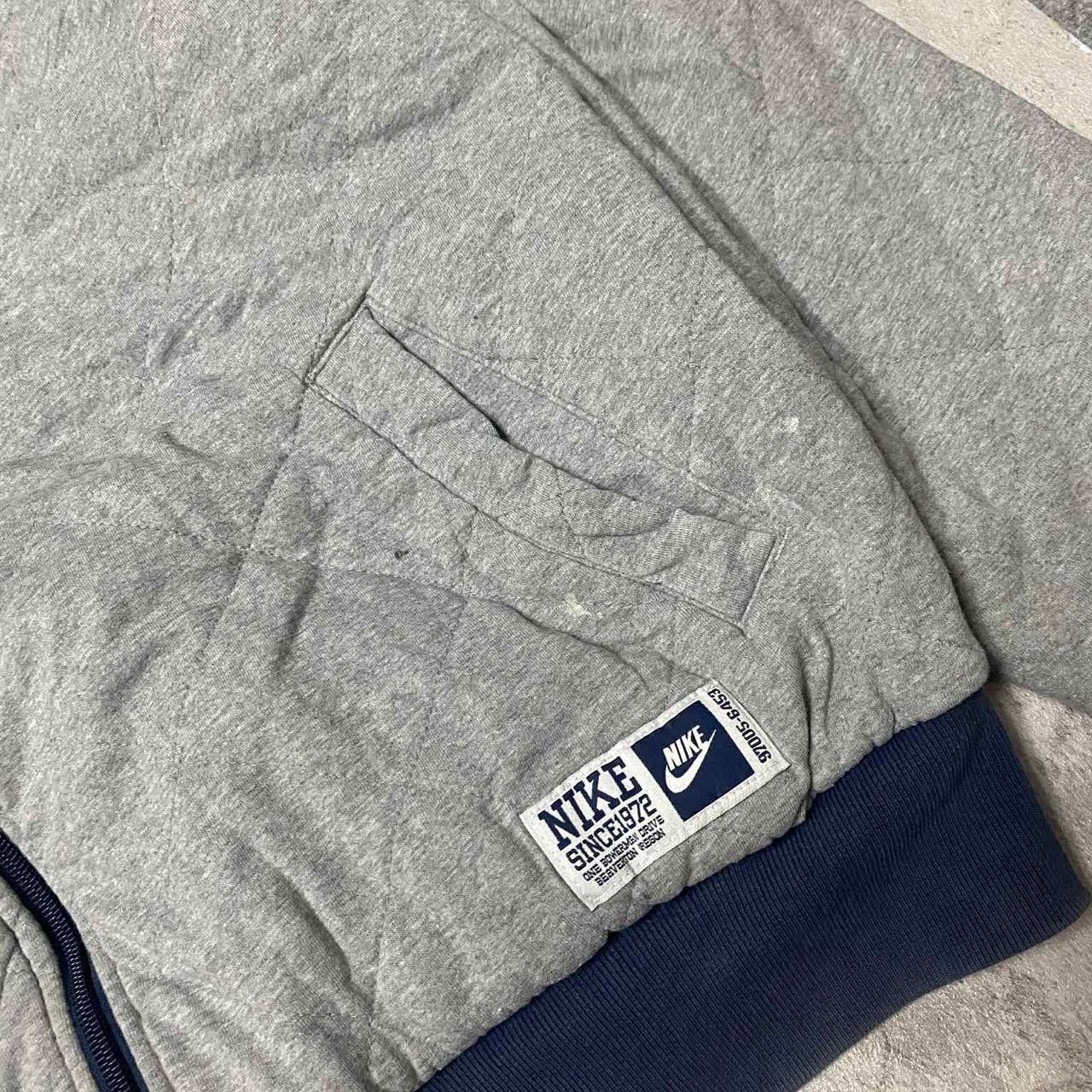 Nike Rare Nike grey & blue bomber jacket Size US L / EU 52-54 / 3 - 6 Thumbnail