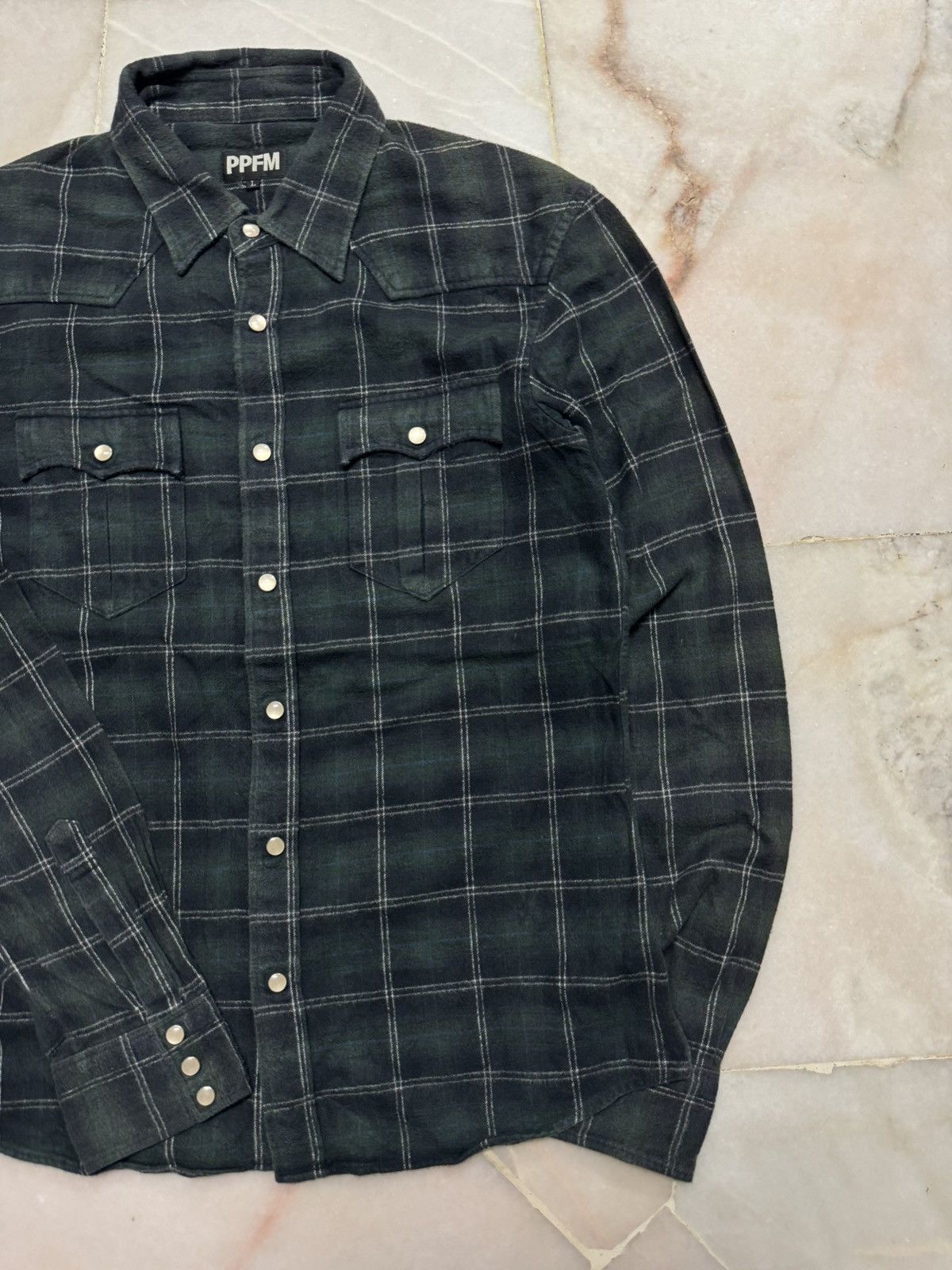 PPFM 💥PPFM WESTERN FLANNEL SHIRT L FIT S 90s STYLE Size US L / EU 52-54 / 3 - 5 Thumbnail