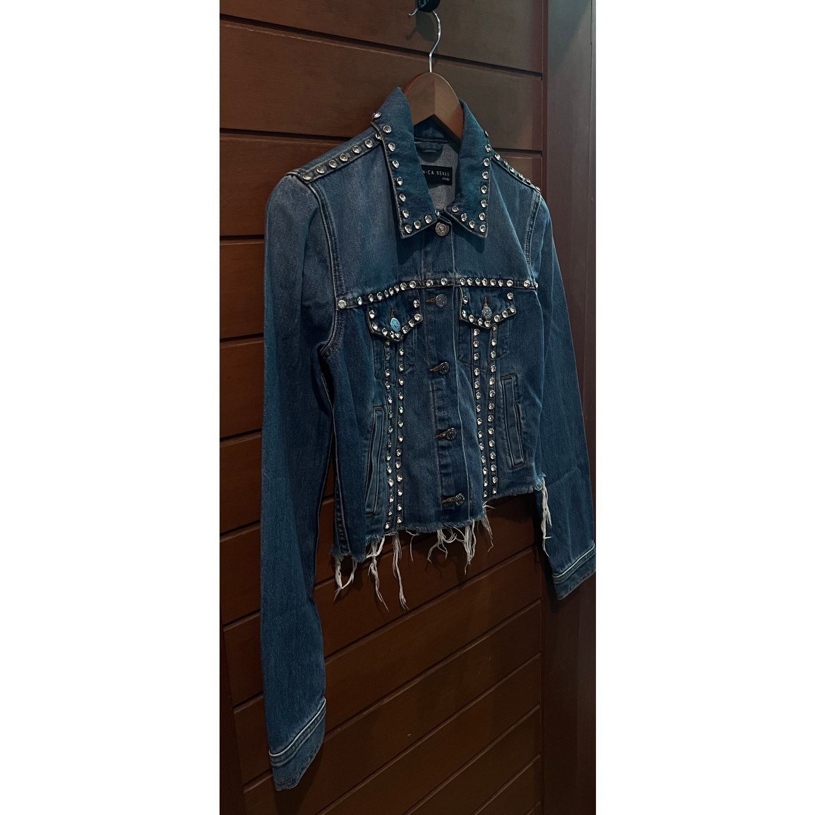 Veronica Beard ❣️RTP $500❣️ Veronica Beard Denim Rhinestones Jeans Jacket Size XS / US 0-2 / IT 36-38 - 13 Thumbnail