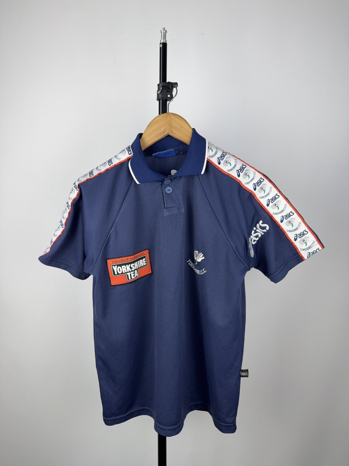 Asics × Vintage Vintage Asics Yorkshire Cricket Polo Shirt Made in UK 2000s Size US XS / EU 42 / 0 - 1 Thumbnail