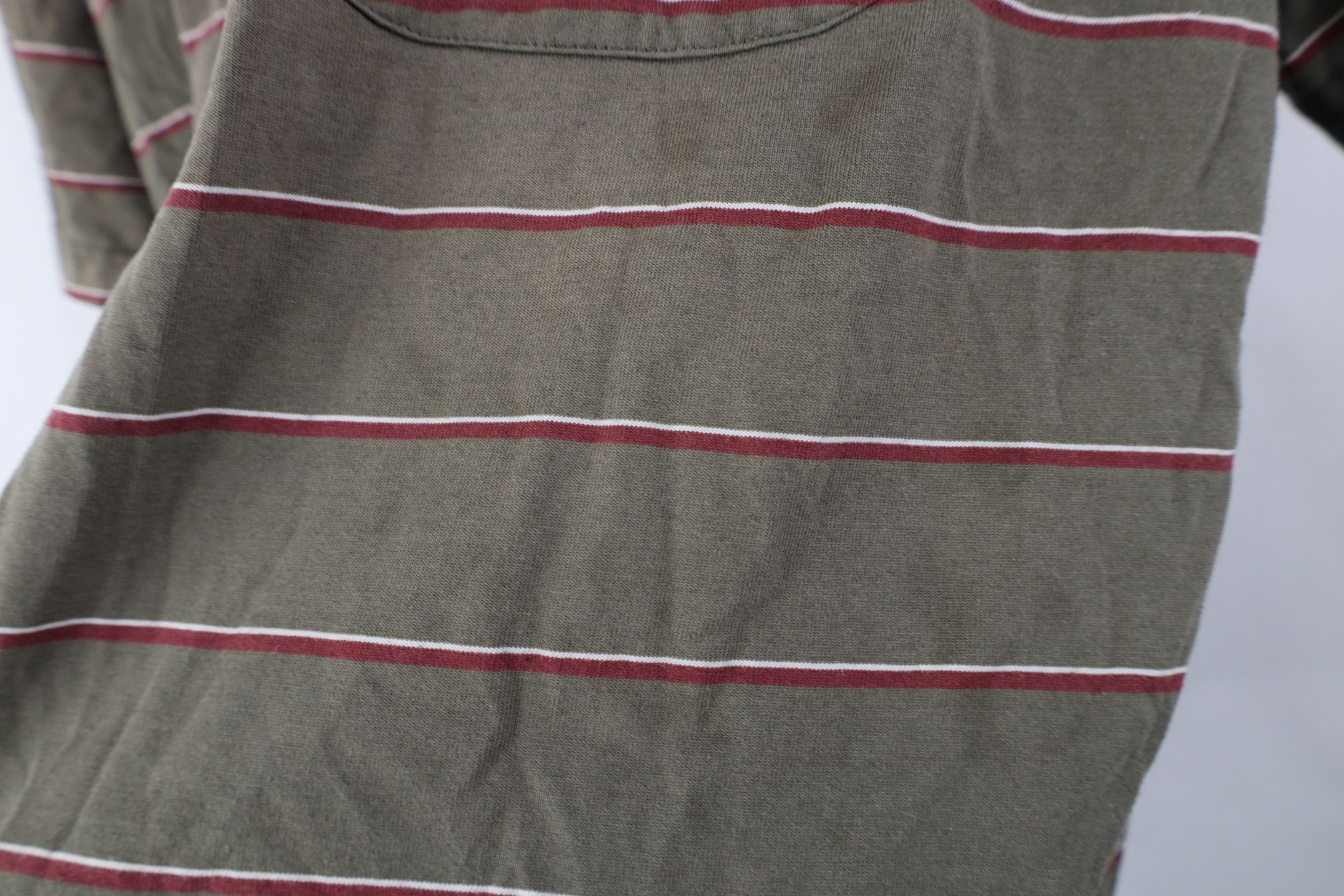 Vintage Vintage 90s Streetwear Striped Pocket Short Sleeve T-Shirt Size US XL / EU 56 / 4 - 7 Thumbnail
