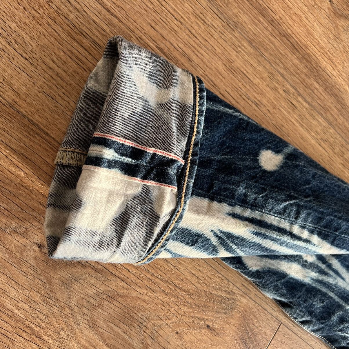 Levi's 🔥Levis selvedge denim full printed vintage pattern Size US 30 / EU 46 - 10 Thumbnail