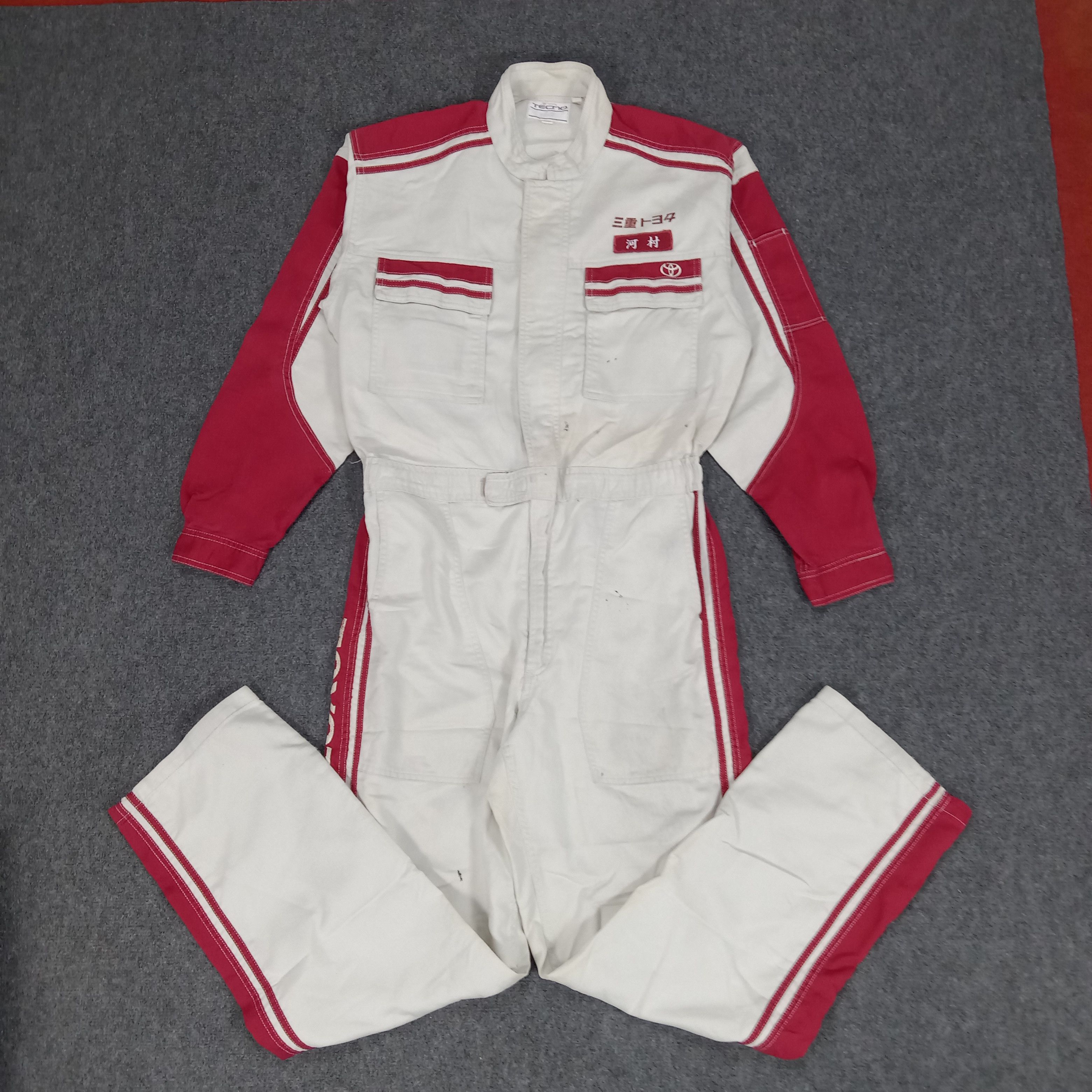 Japanese Brand × Vintage Toyota Tecno Japanese Racing Team Coverall Jacket Size US M / EU 48-50 / 2 - 6 Thumbnail