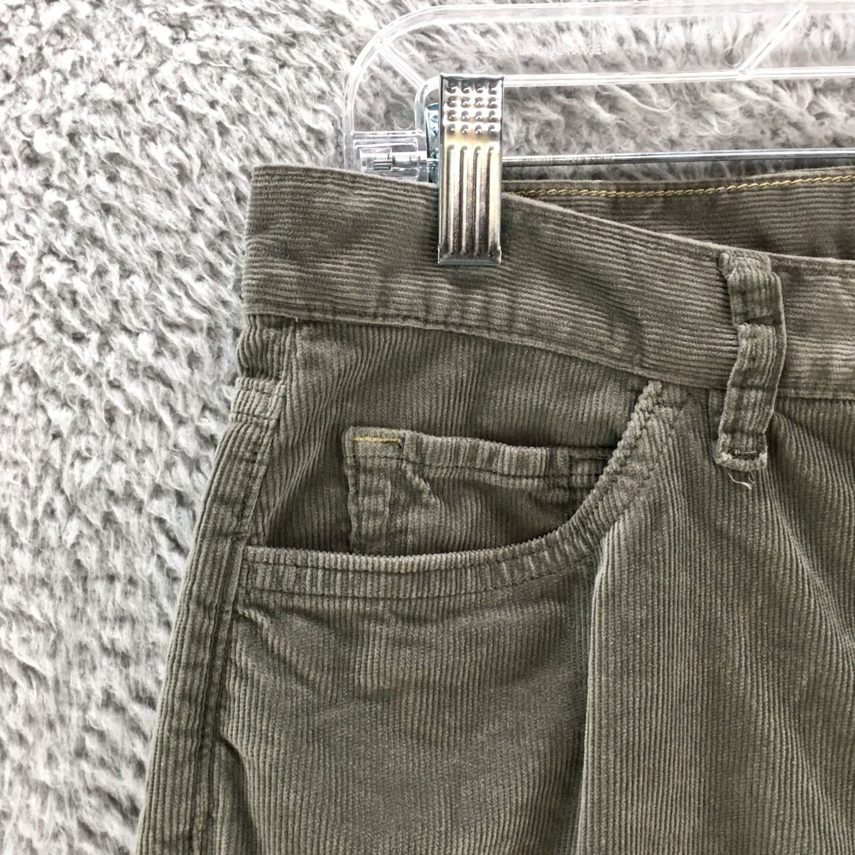 Banana Republic Banana Republic Traveler Corduroy Jeans Mens Slim Straight Green 29x32 Regular Cotton Blend Modern Classic Jeans Size 29" - 3 Thumbnail