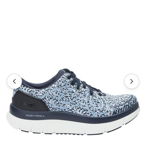 Designer Alegria Rok n Roll Blue Tie Sz. 38 (7.5-8) Sneakers Size US 7.5 / IT 37.5 - 4 Thumbnail
