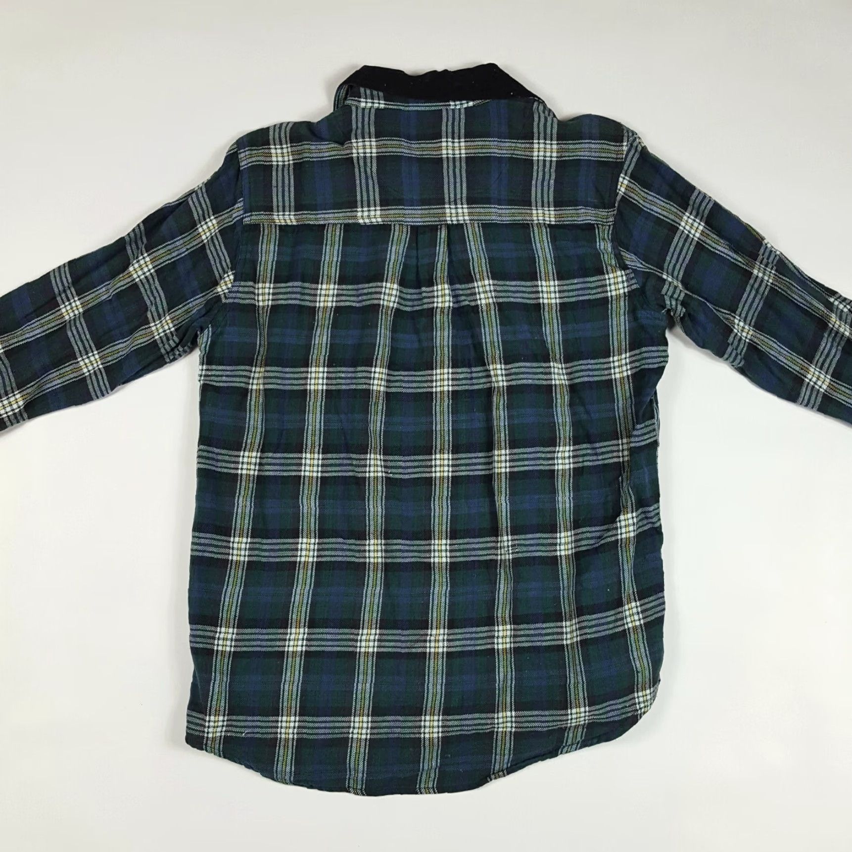 Vintage Vintage 80s Green Plaid Flannel Womens Medium Long Sleeve Preppy Button Up Shirt Size M / US 6-8 / IT 42-44 - 5 Thumbnail