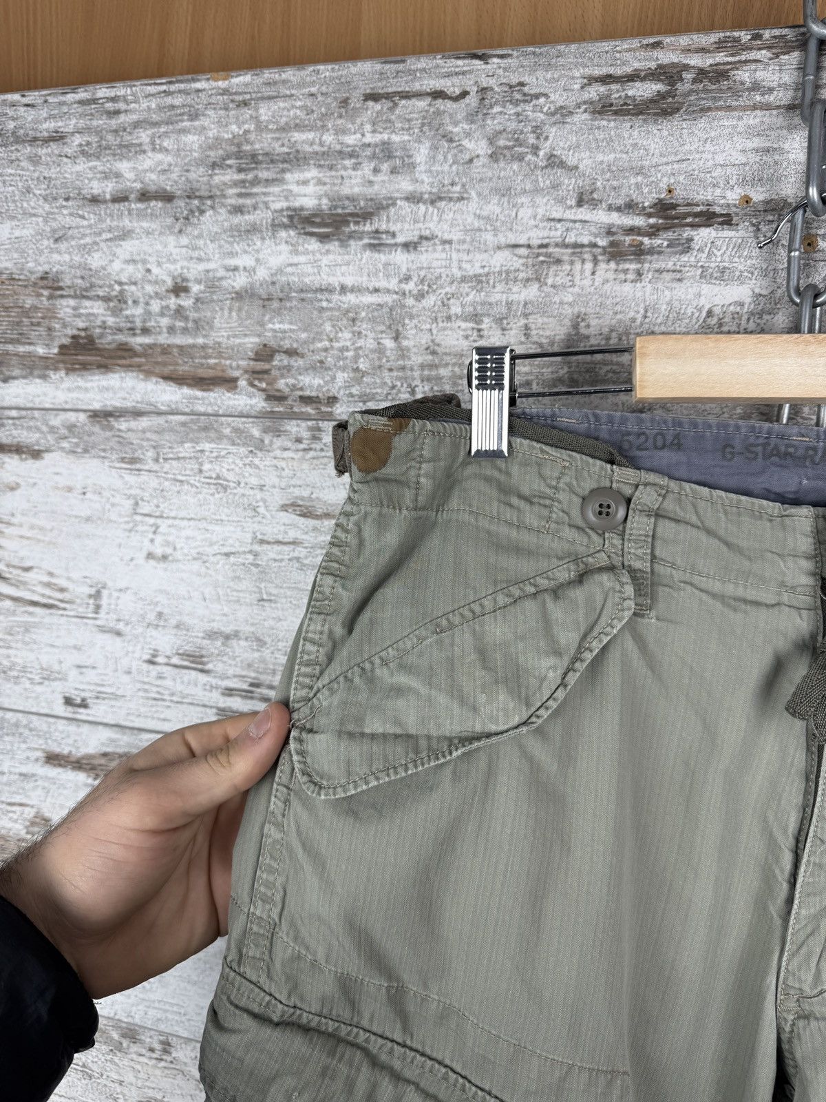 G-Star Mens Vintage G Star Raw cargo pants Y2K avant garde jeans Size US 34 / EU 50 - 4 Thumbnail