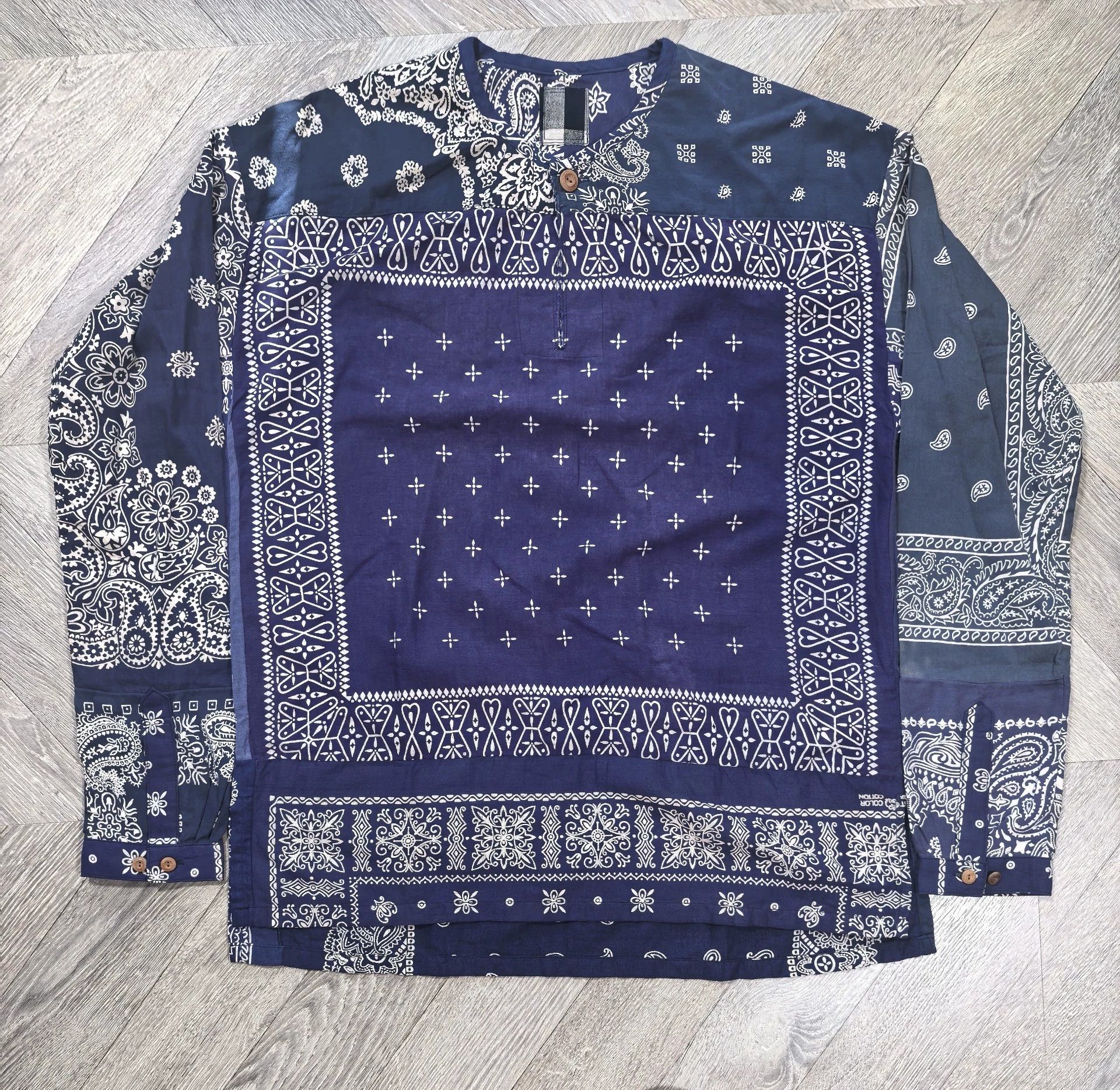 Visvim 【last drop】VISVIM 14SS KERCHIEF DOTS TUNIC SHIRT L/S