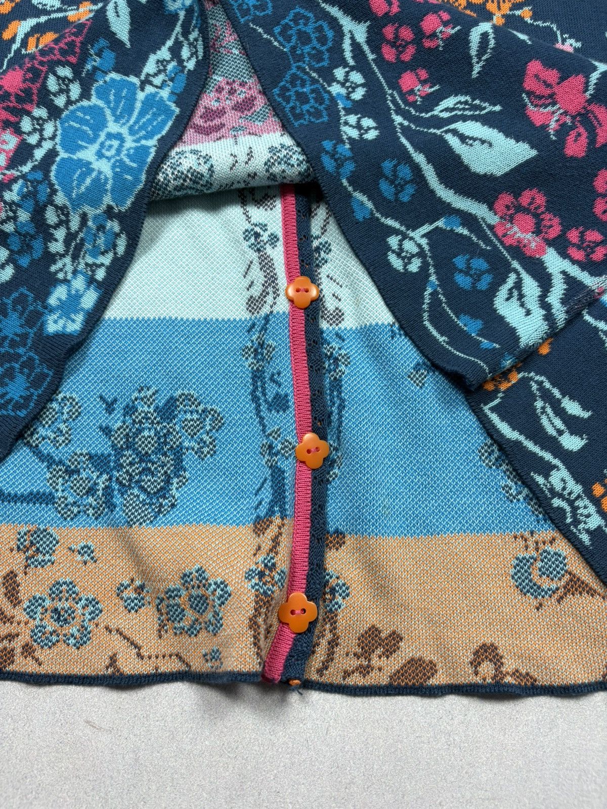 Vintage Ivko Floral Jacquard Knit Cardigan Button Up Boho Art Rare L Size L / US 10 / IT 46 - 19 Thumbnail