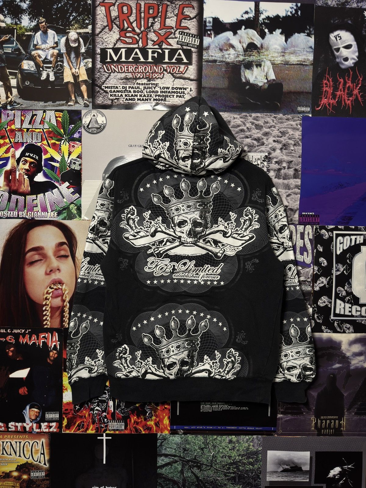 Affliction Vintage Fishbone Hoodie Size US M / EU 48-50 / 2 - 1 Thumbnail