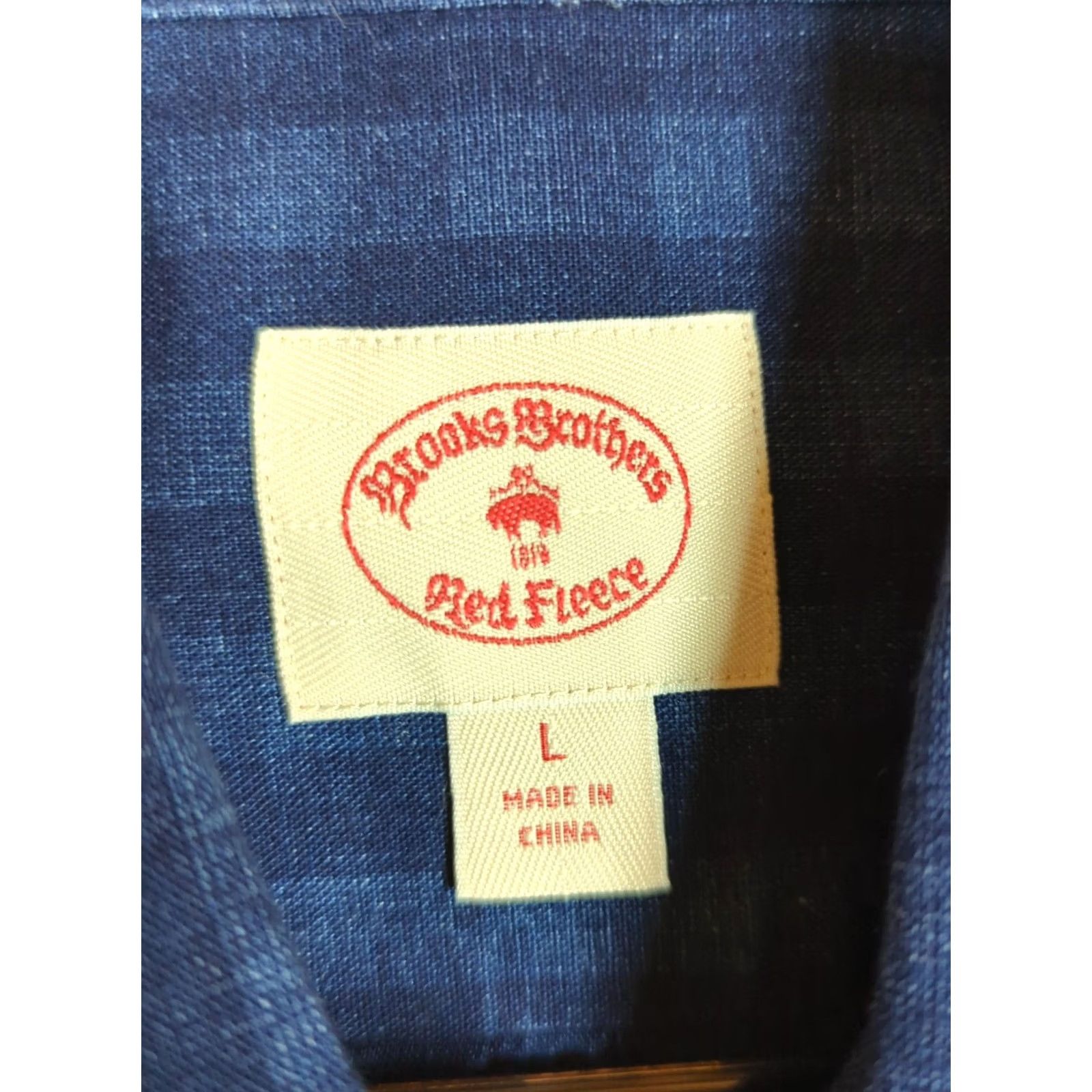 Brooks Brothers Brooks Brothers Red Fleece Shirt Mens L Button-Down Long Sleeve Blue Check Cotton Woven Regular Fit Size US L / EU 52-54 / 3 - 2 Thumbnail