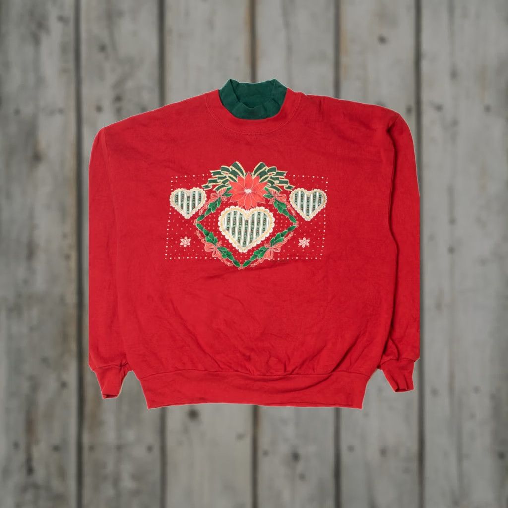 Vintage VINTAGE Cottagecore Ugly Christmas Sweatshirt 61655 Sweatshirt XS? (Invalid) Size XL / US 12-14 / IT 48-50 - 1 Thumbnail