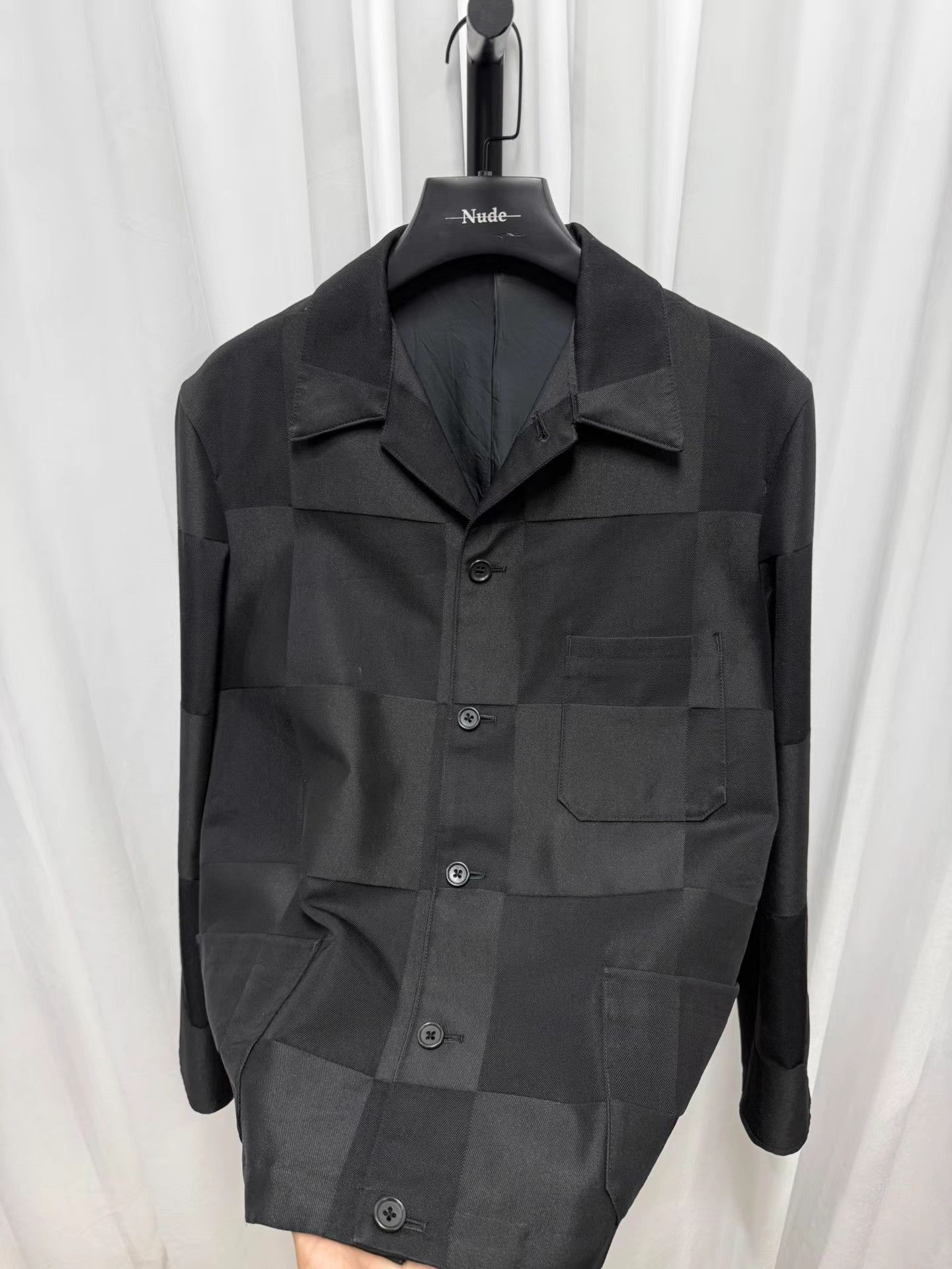 Yohji Yamamoto Yohji Yamamoto Y's for men Plaid Wool Paneled Jacket K20 Size US L / EU 52-54 / 3 - 5 Thumbnail