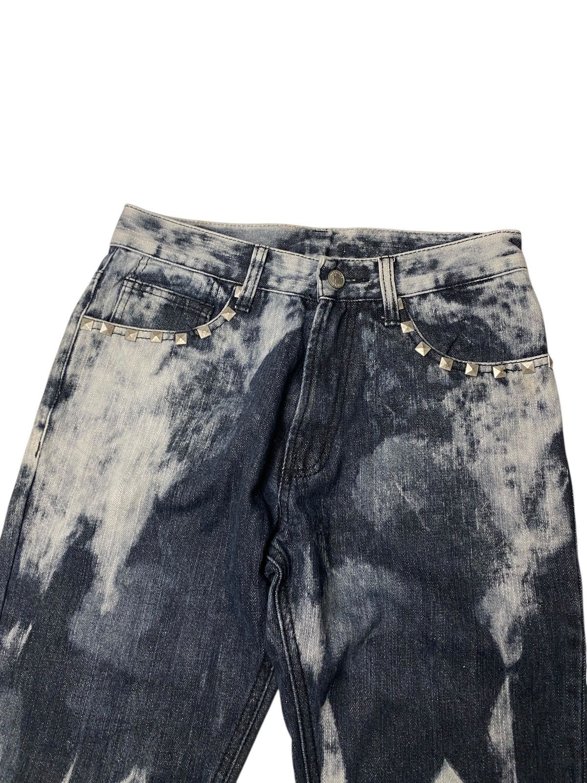 If Six Was Nine 2000's Bernings Sho Studded Seawash Jeans Size US 26 / EU 42 - 4 Thumbnail