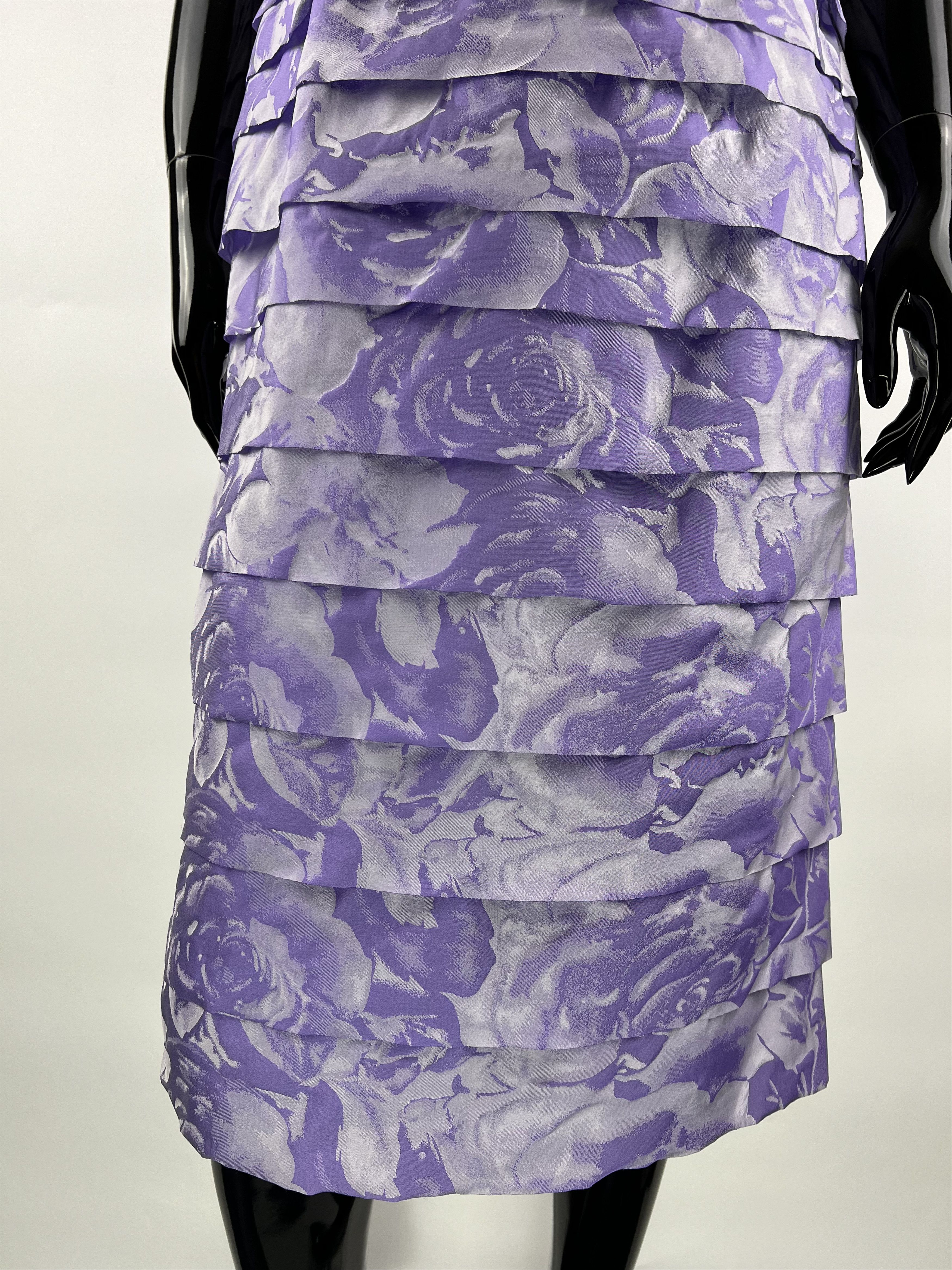 Designer Veni Infantino Floral Print Sleeveless Midi Dress UK12 US10 Size L / US 10 / IT 46 - 8 Thumbnail