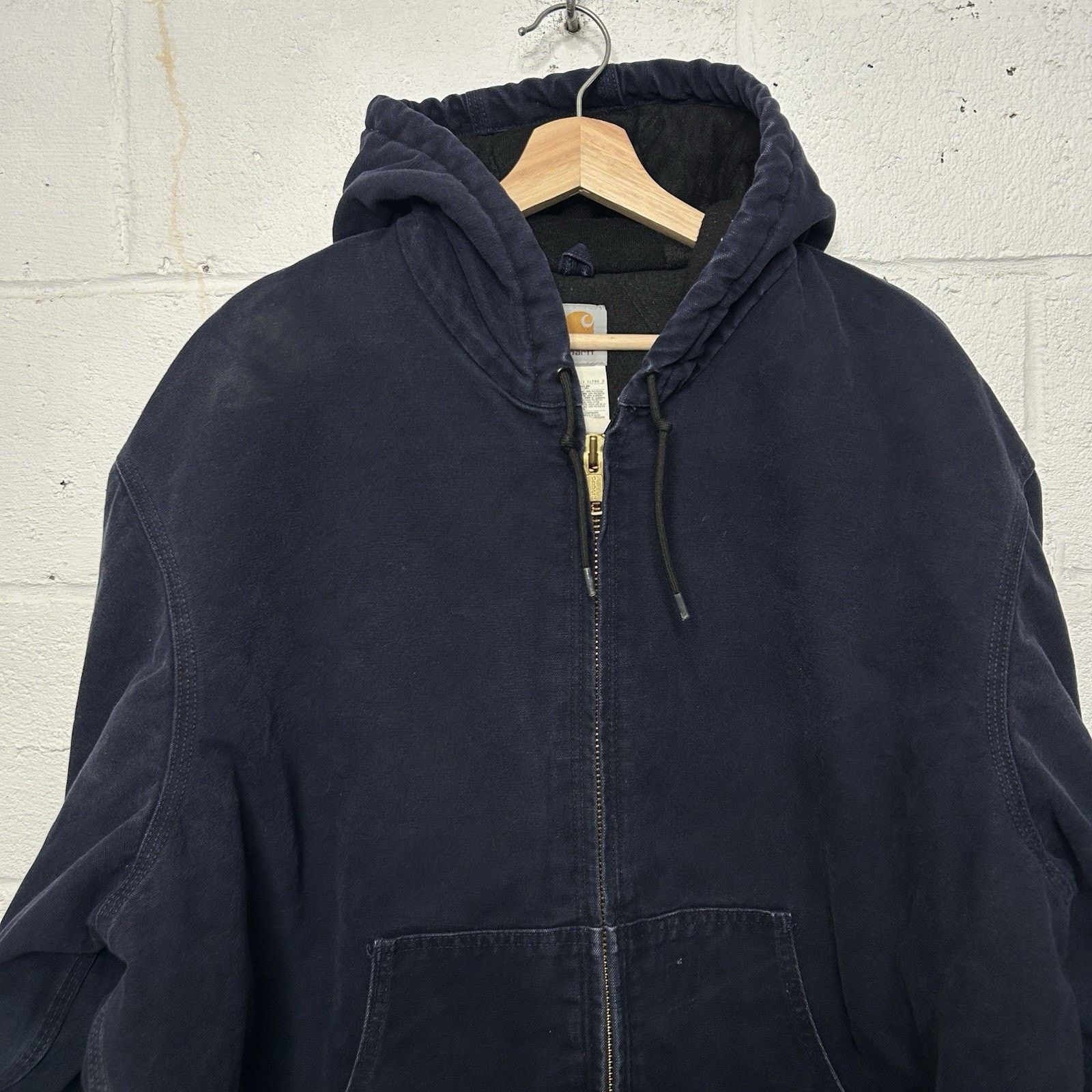 Carhartt Vintage Carhartt Hooded Active Jacket “Midnight Blue” J130 Size US XXL / EU 58 / 5 - 3 Thumbnail