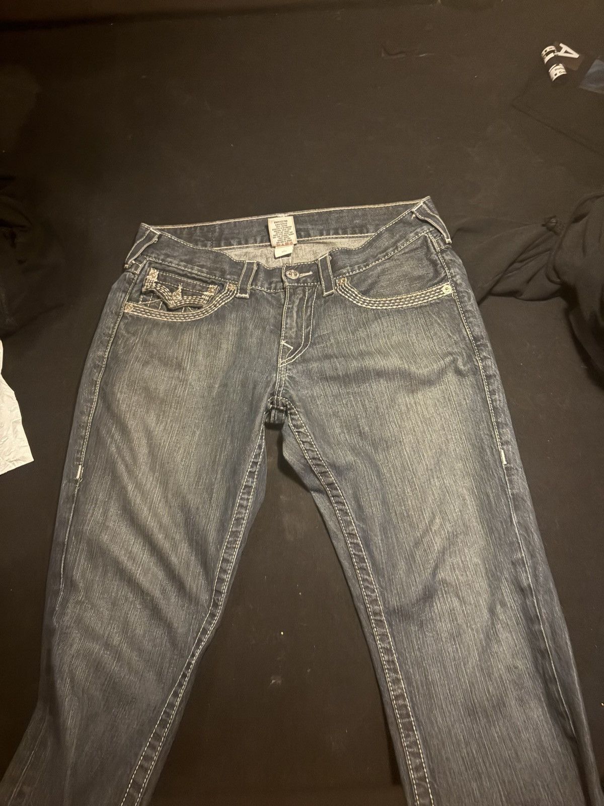 True Religion True religion TRIPLE stitch flap jeans straight Y2K Size US 31 - 2 Thumbnail