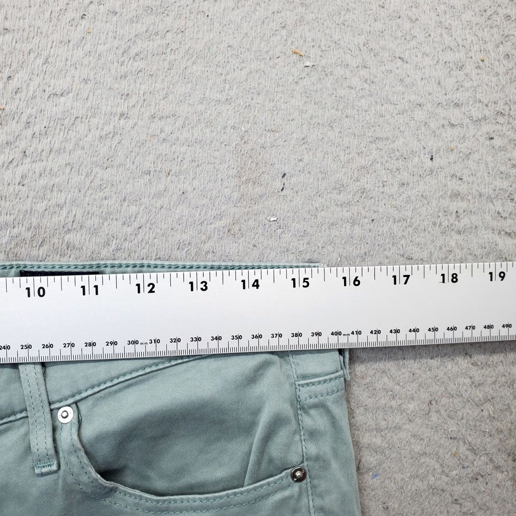 Vintage AG Adriano Goldschmied Pants Women Slim Straight Green 29 5-Pockets Ankle Size 29" - 5 Thumbnail