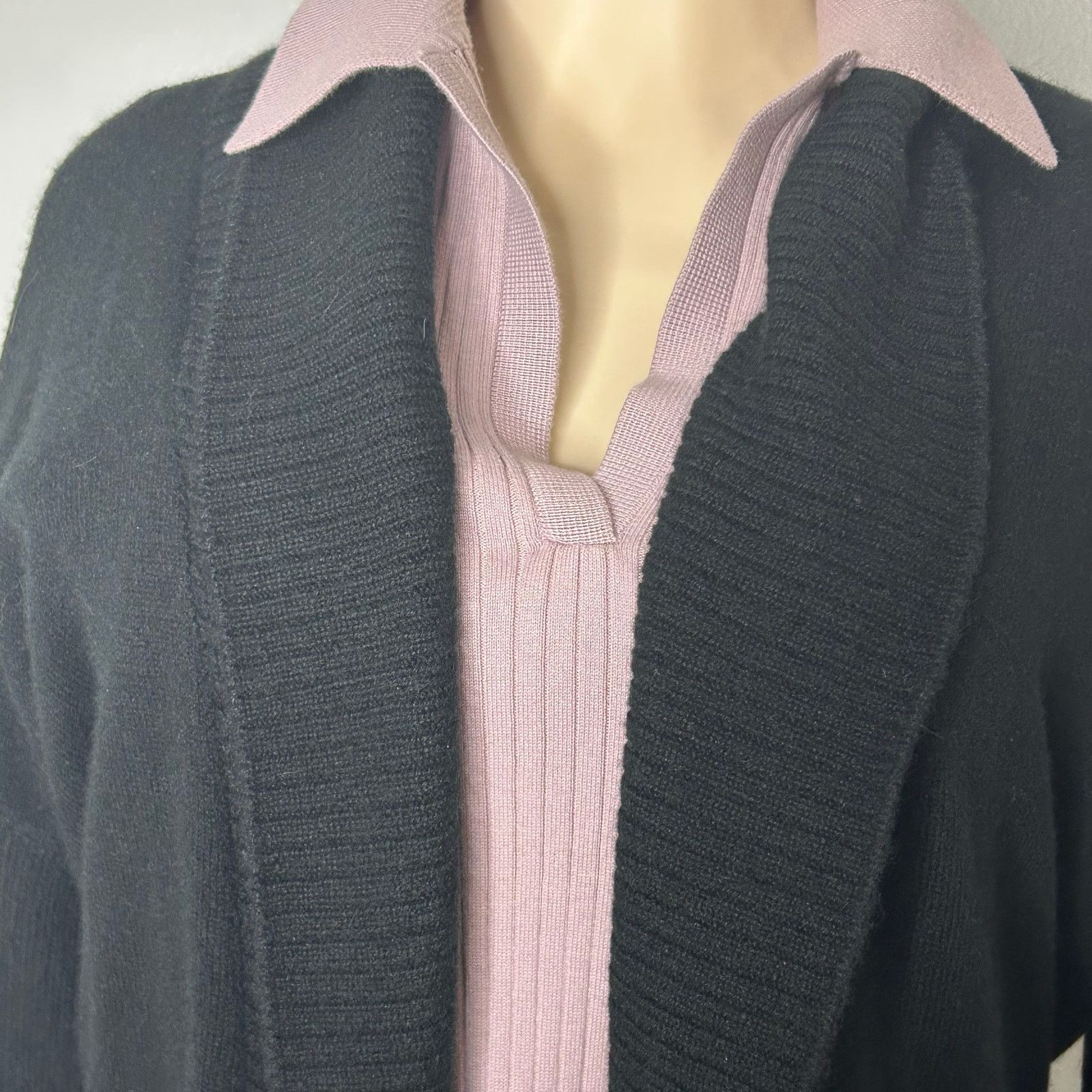 Other Classic Ralph Lauren Black Cashmere Cardigan Large Size L / US 10 / IT 46 - 5 Thumbnail
