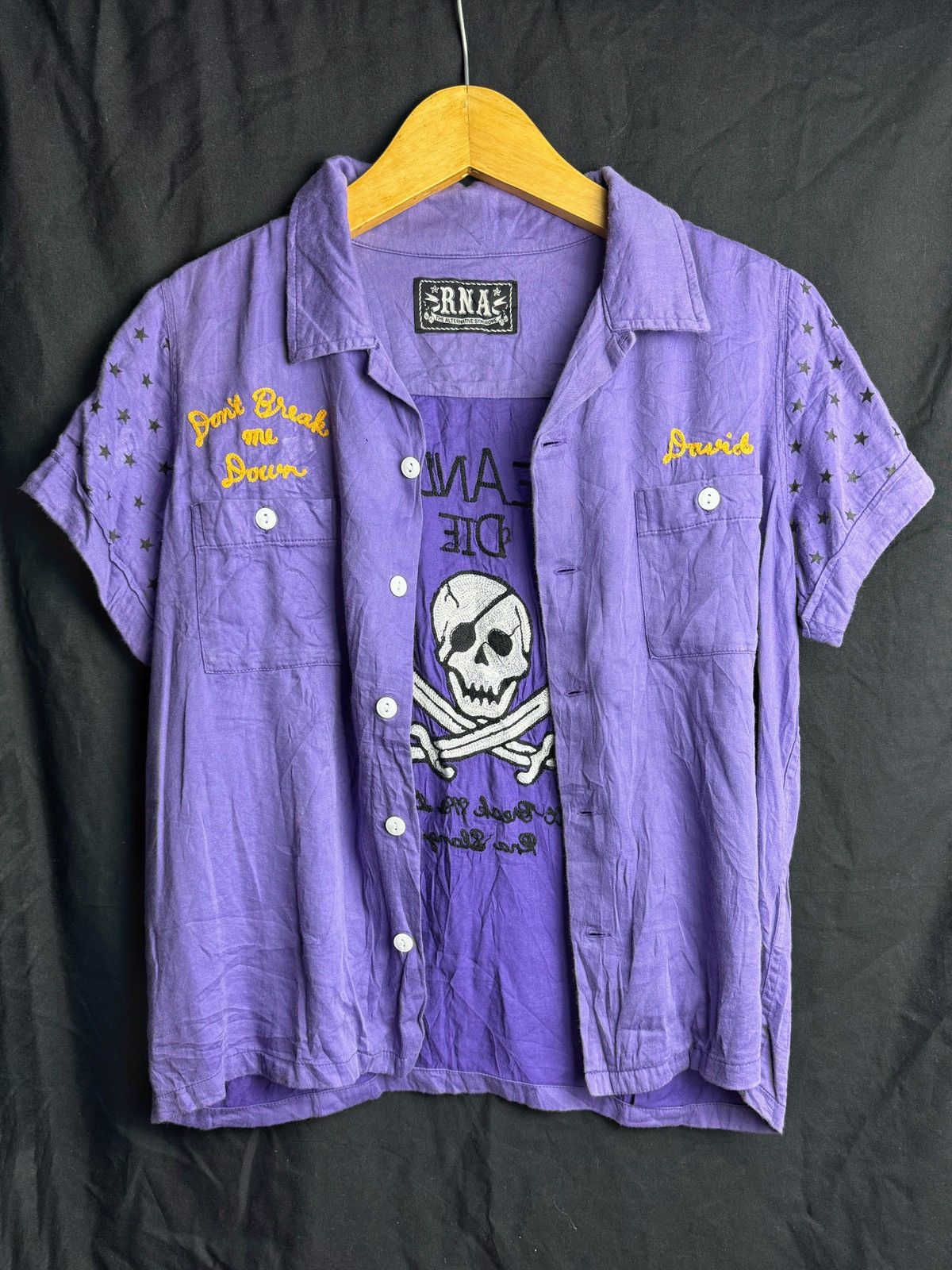 Hysteric Glamour × Japanese Brand × PPFM 2000s Bowling Shirt RNA Skulls Japanese Style Size US S / EU 44-46 / 1 - 1 Thumbnail