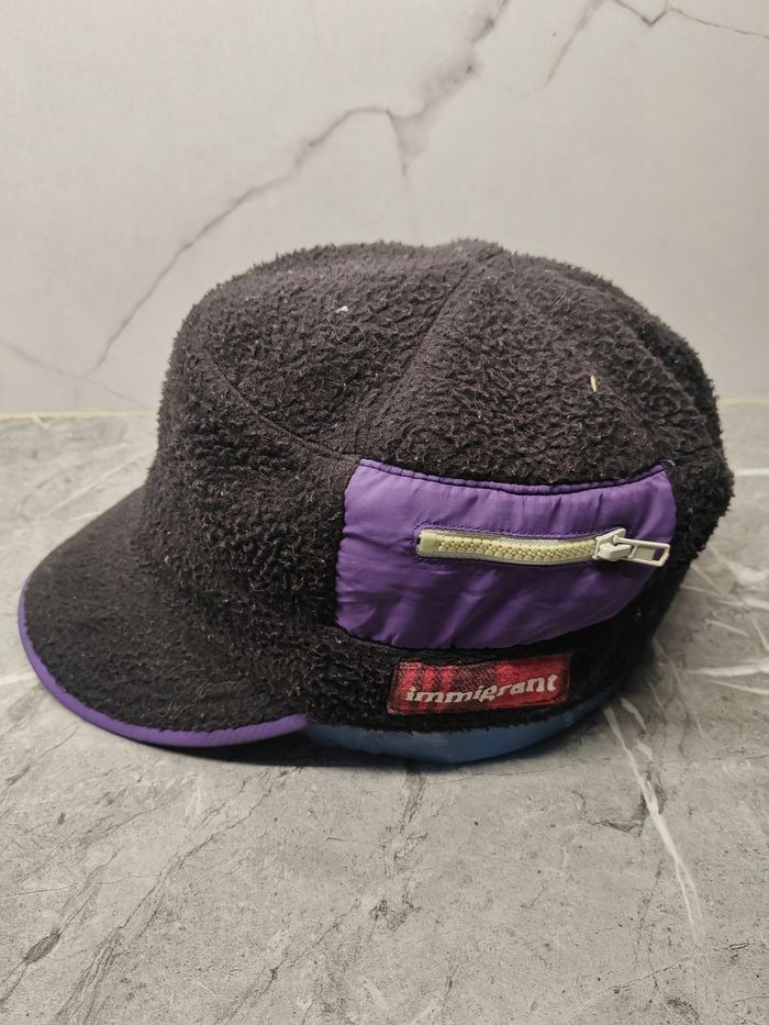 Japanese Brand Vintage Immigrant Fleece Cap Hat Size ONE SIZE - 1 Thumbnail