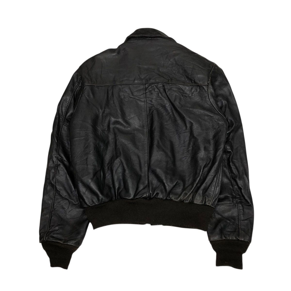 Schott 🔥VINTAGE BIKER LEATHER JACKET SCHOTT MADE IN USA BLANKET Size US M / EU 48-50 / 2 - 2 Thumbnail