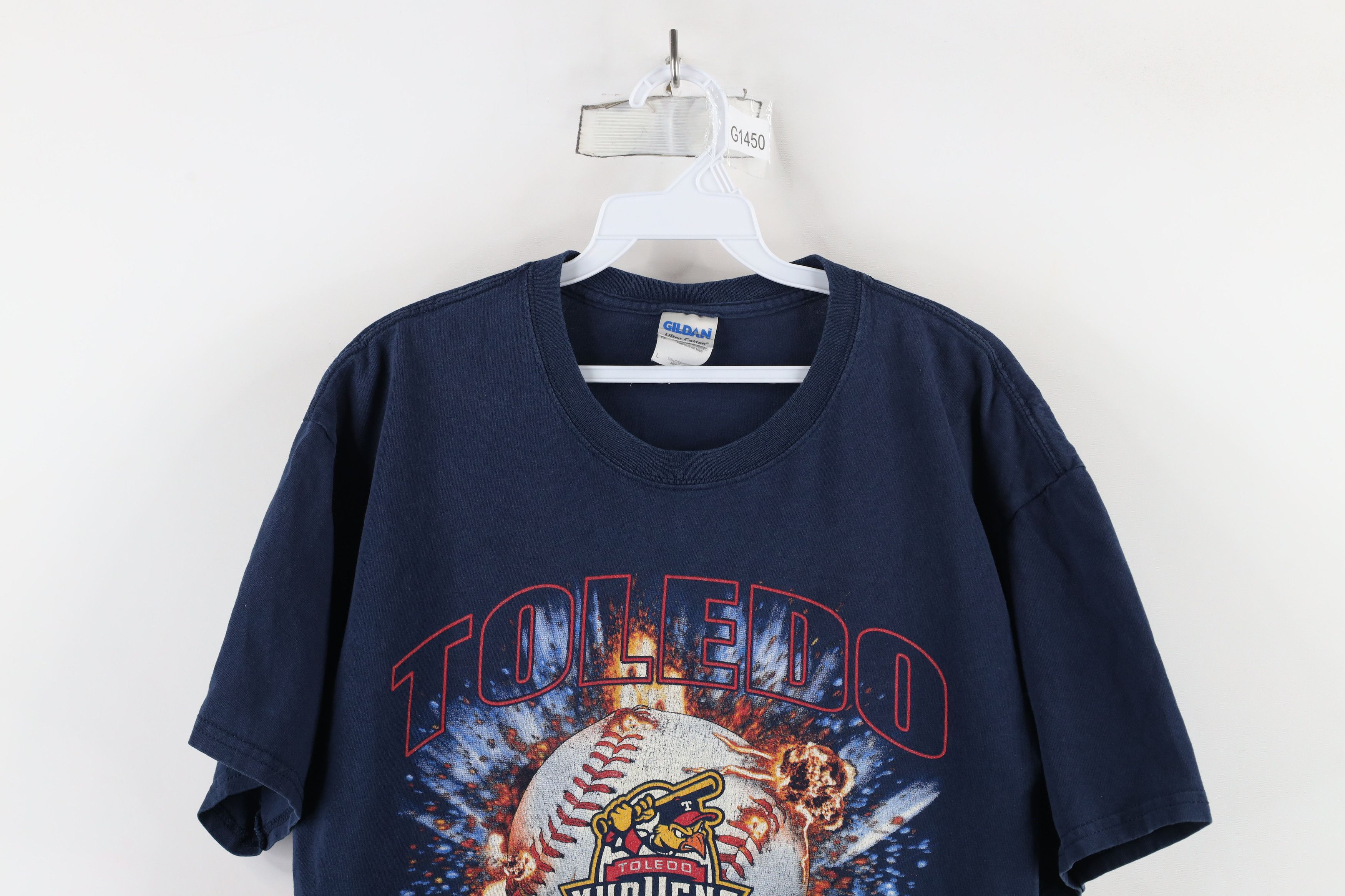 Vintage Vintage Y2K 2005 Baseball Toledo Mud Hens T-Shirt Blue Size US L / EU 52-54 / 3 - 2 Thumbnail