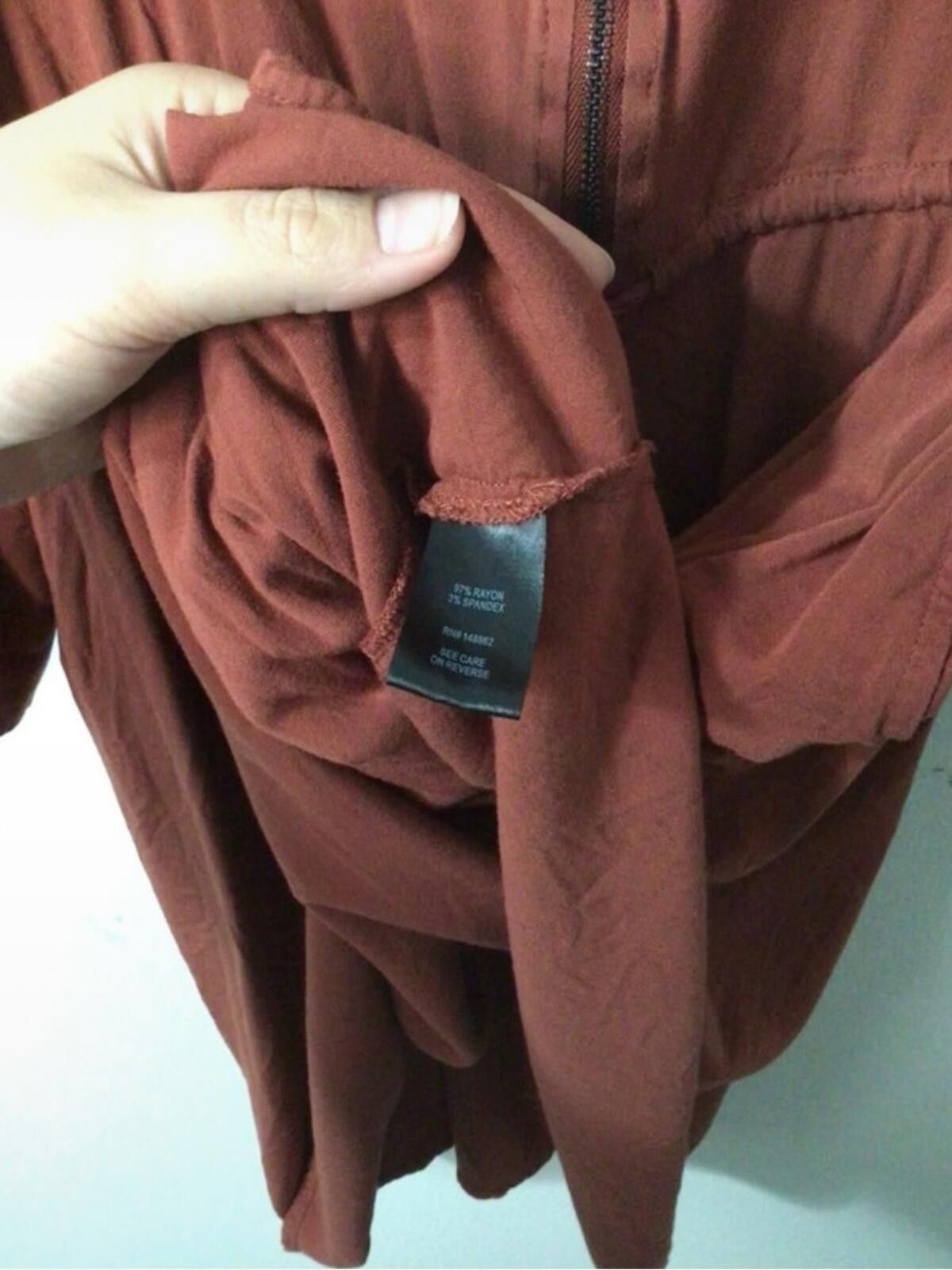 Other torrid Rust Brown Long Sleeve Drawstring Shirt Dress Size XS / US 0-2 / IT 36-38 - 8 Thumbnail