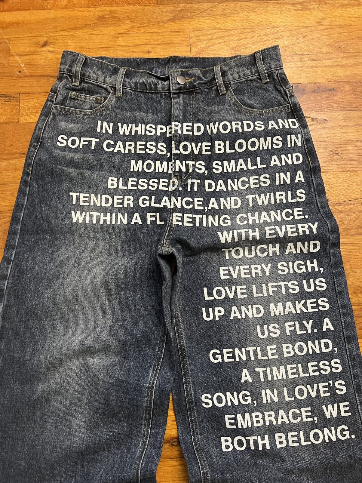 Other IHateStars “Poem” Jeans Blue - Size 30-32 - Used Once Size US 30 / EU 46 - 2 Thumbnail