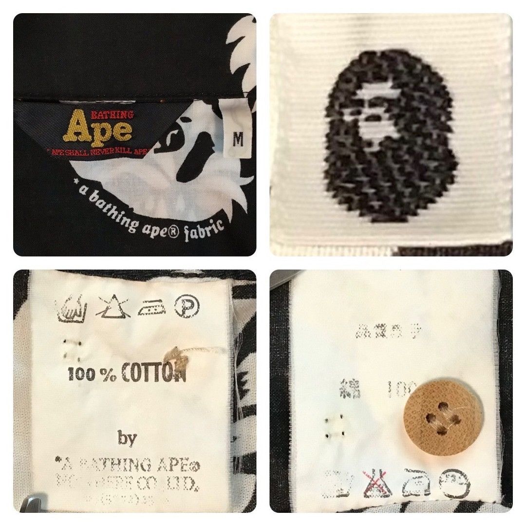Bape 🔥Vintage🔥 BAPE Logo Aloha Shirt a bathing ape NIGO Size US M / EU 48-50 / 2 - 8 Thumbnail