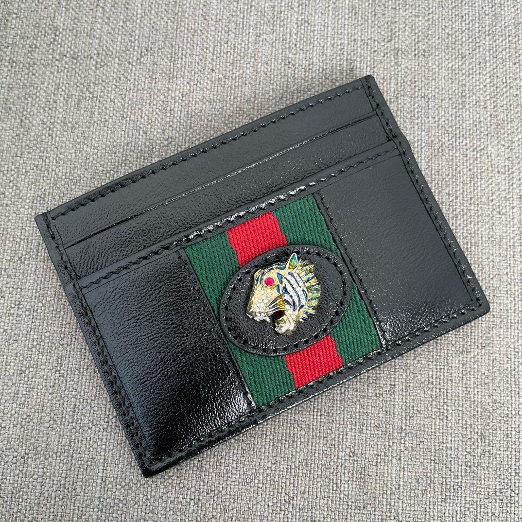 Gucci Gucci leather tiger head cardholder Size ONE SIZE - 5 Thumbnail