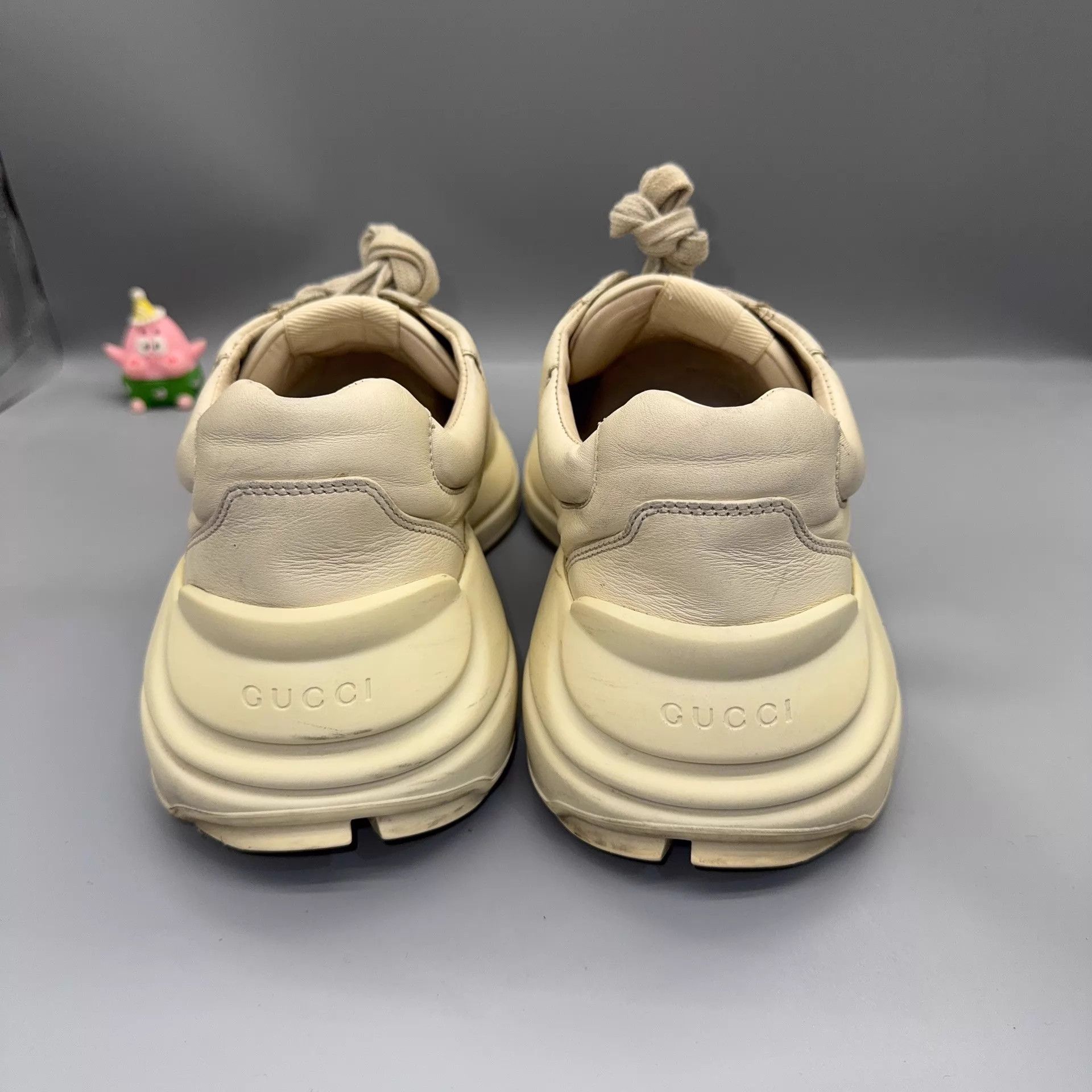 Gucci GUCCI Rhyton Ivory White 42.5 Used Size US 9.5 / EU 42-43 - 3 Thumbnail