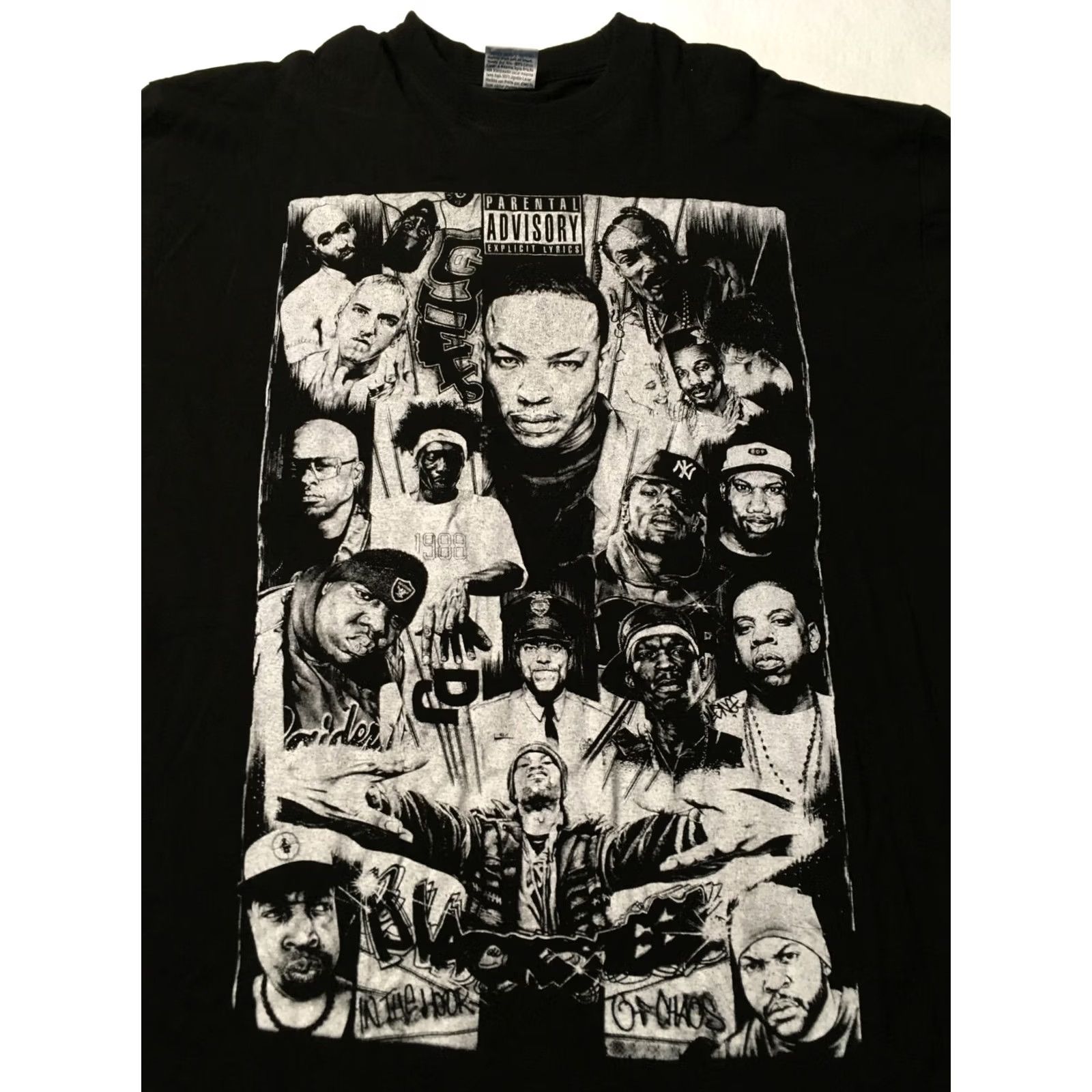 Vintage VINTAGE Snoop Tupac Dr Dre Suge RAPPERS T-Shirt 4XL 90s 80's Hip Hop Rap Tee Size US XXL / EU 58 / 5 - 2 Thumbnail