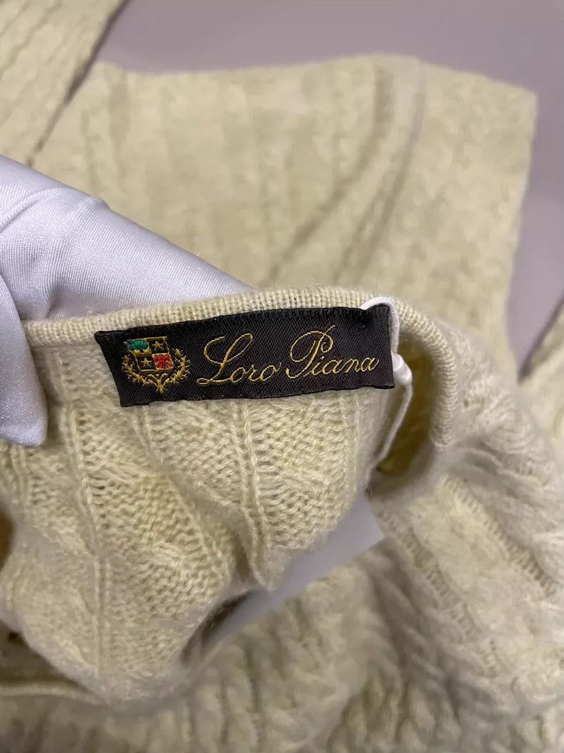 Loro Piana LORO PIANA Green cashmere round neck sweater Size M / US 6-8 / IT 42-44 - 3 Thumbnail