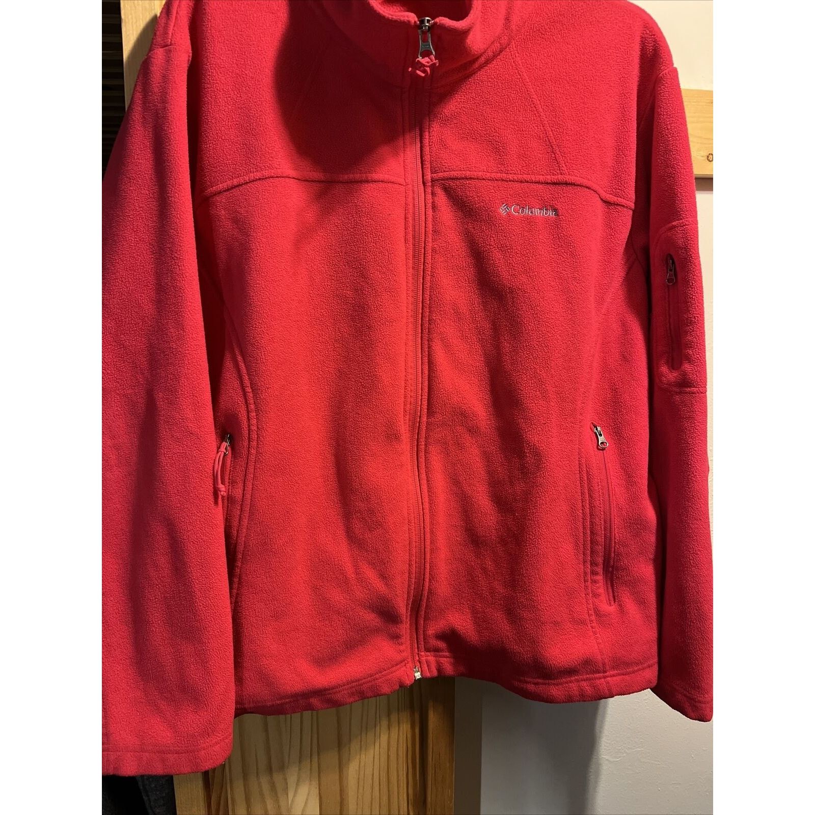 Columbia Columbia Women’s 2X Red LS Zip Fleece Windbreaker Jacket Size XXL / US 16-18 / IT 52-54 - 8 Thumbnail