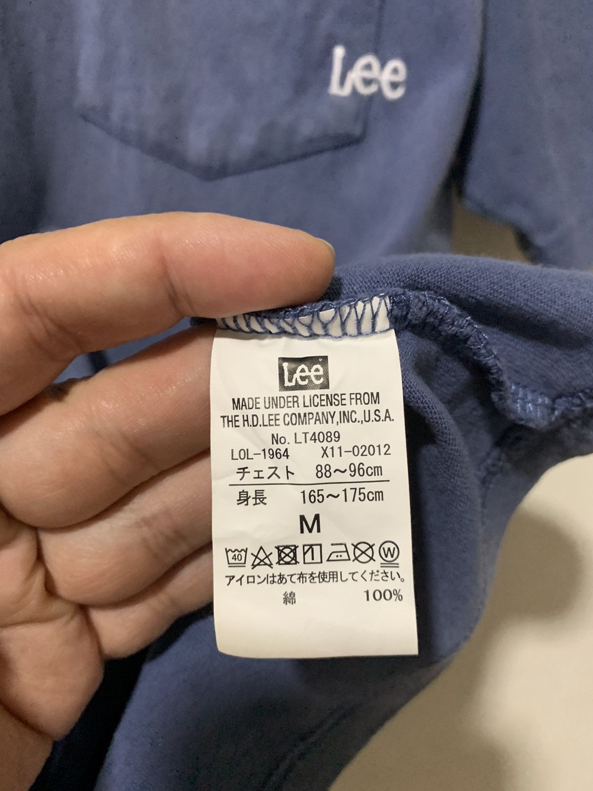 Lee Lee Blue Pocket T-Shirt Size US M / EU 48-50 / 2 - 8 Thumbnail