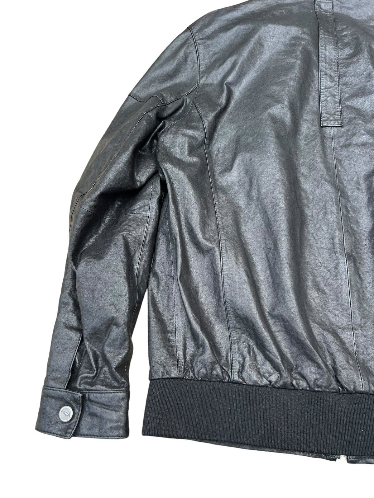 Saba Mens SABA MW10075 Lamb Leather Racer Jacket Size US S / EU 44-46 / 1 - 18 Thumbnail