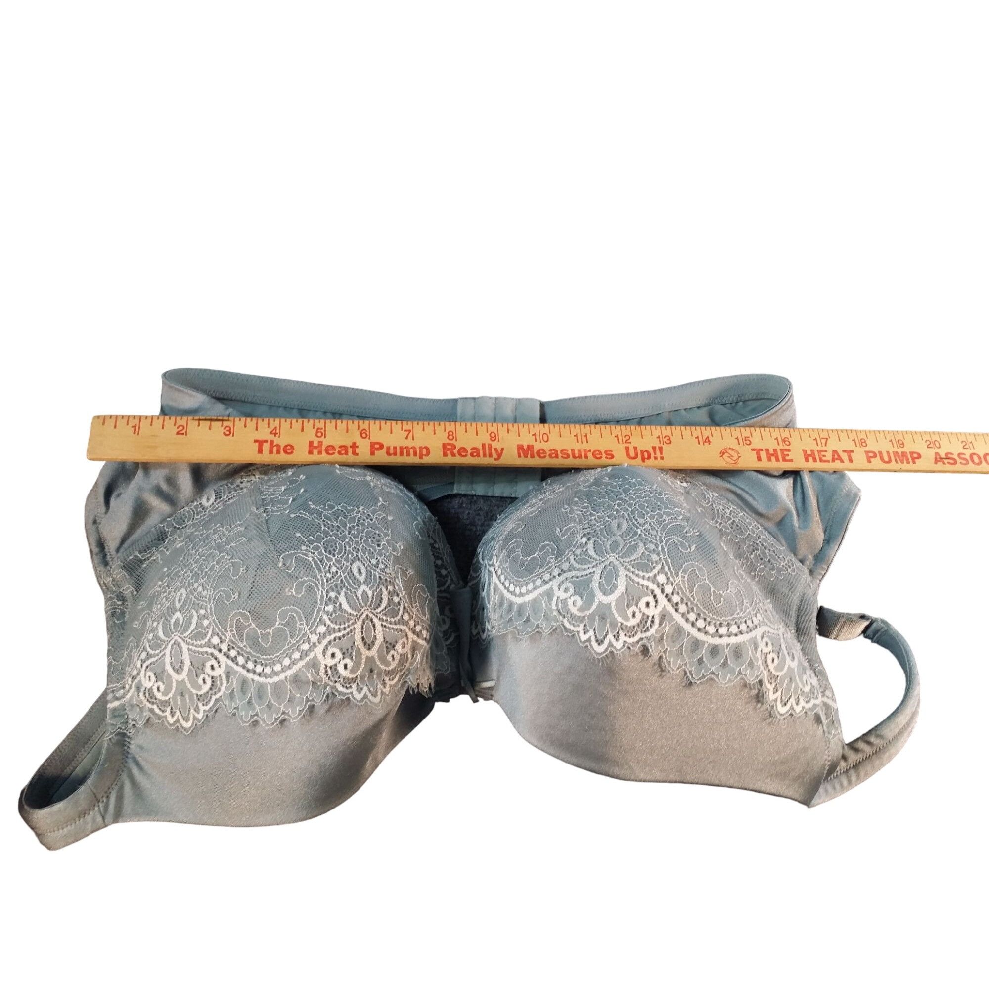 Other Cacique Bra Lightly Lined Full Coverage Women Sz 46D Blue Fl Size ONE SIZE - 2 Thumbnail