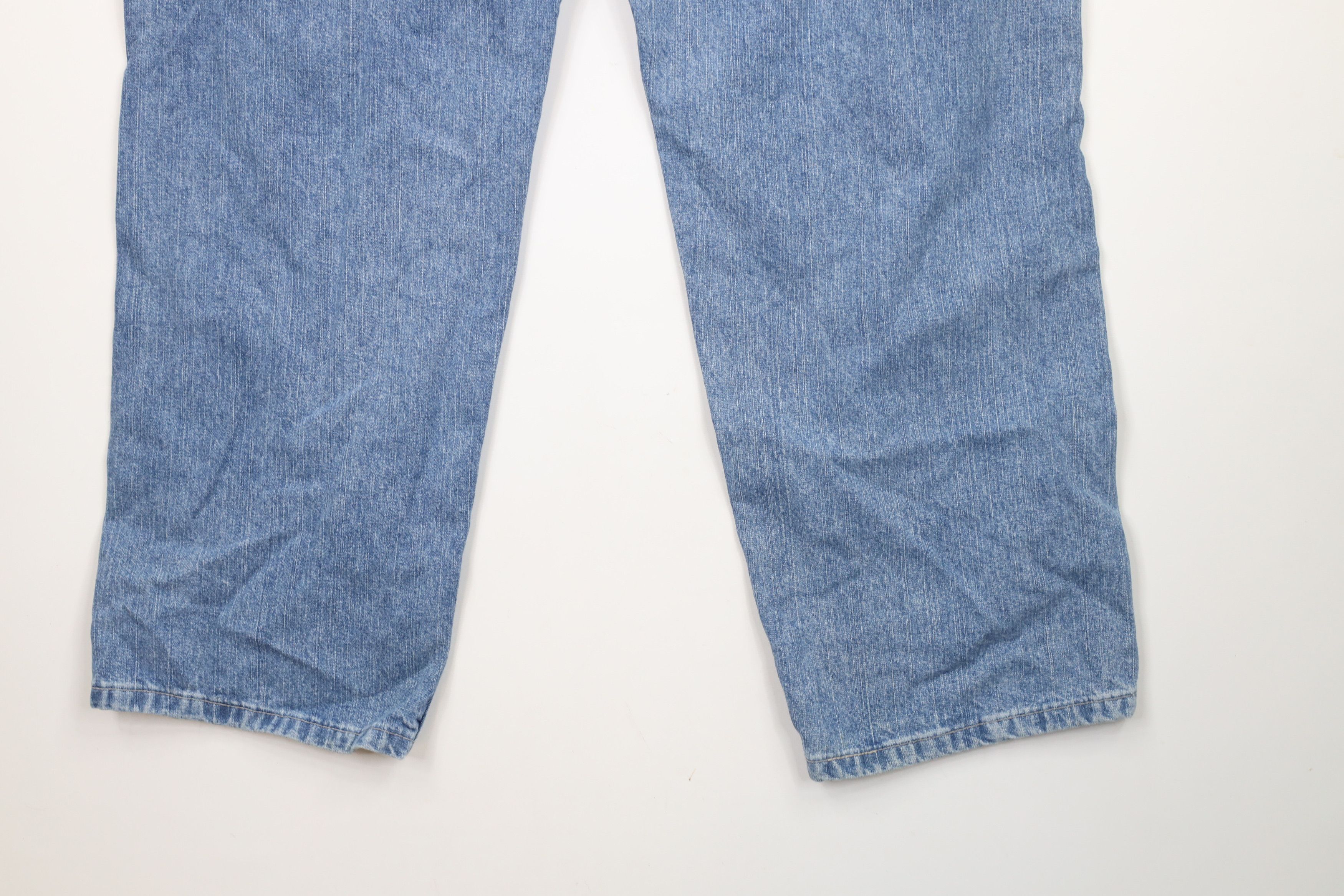 Lee × Vintage Vintage Y2K Lee Wide Leg Carpenter Denim Jeans Blue Size US 36 / EU 52 - 13 Thumbnail