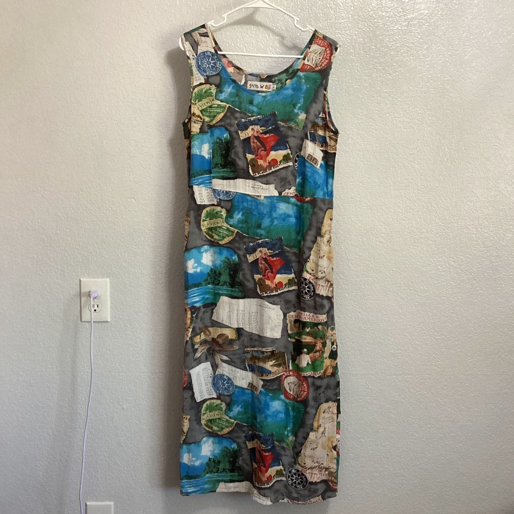 Jams World Jams World Dress Women S Sleeveless Midi Travel World Button Pockets Slit Resort Size S / US 4 / IT 40 - 2 Thumbnail