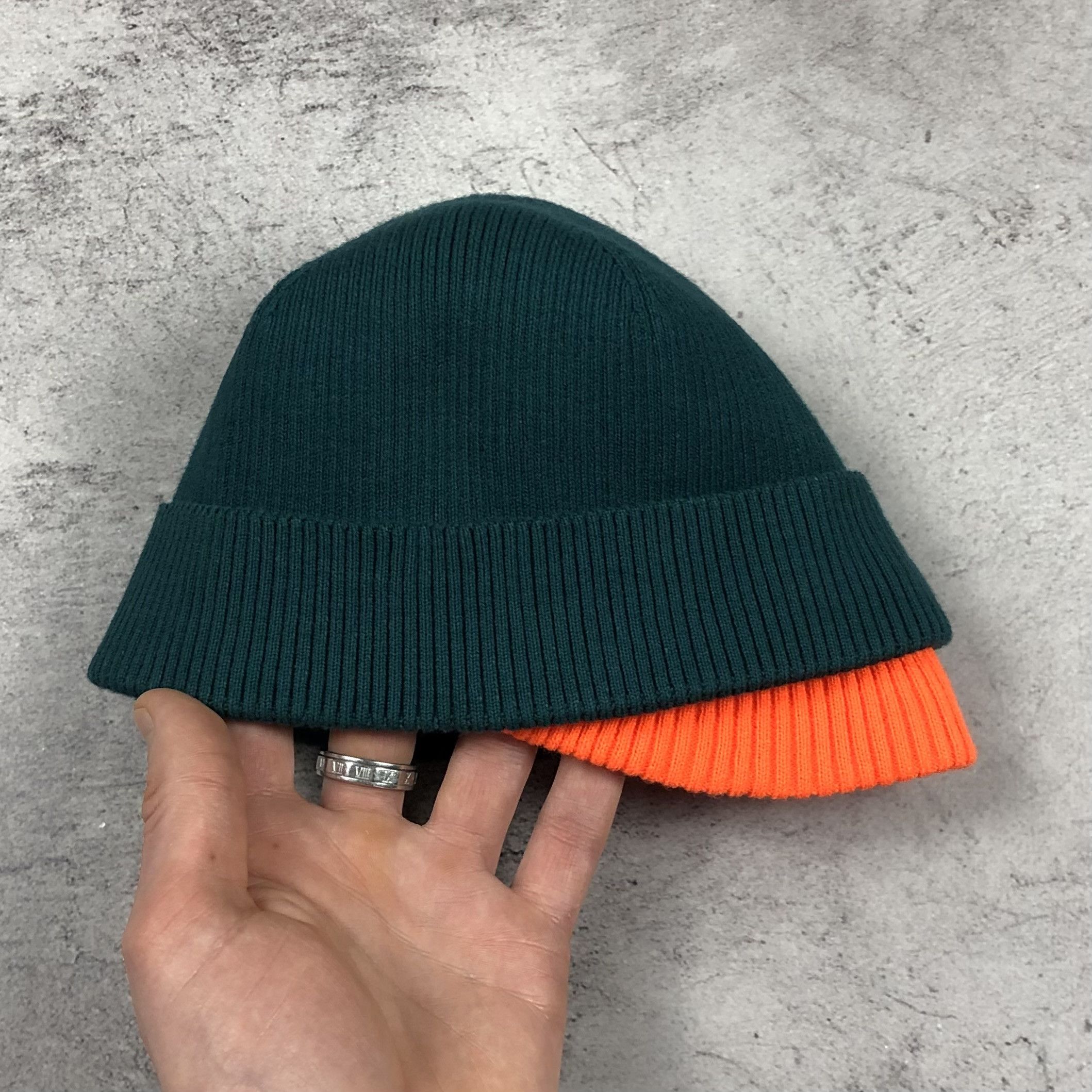 Diesel Diesel K-dobly Nylon Cotton Beanie Green Orange Ethiopia Hat Size ONE SIZE - 4 Thumbnail