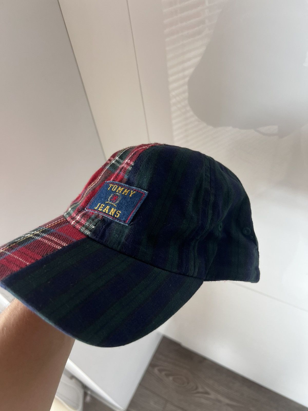 Tommy Hilfiger ‼️Tommy Hilfiger Vintage Double Flanel Wool Style Cap Leather Size ONE SIZE - 2 Thumbnail