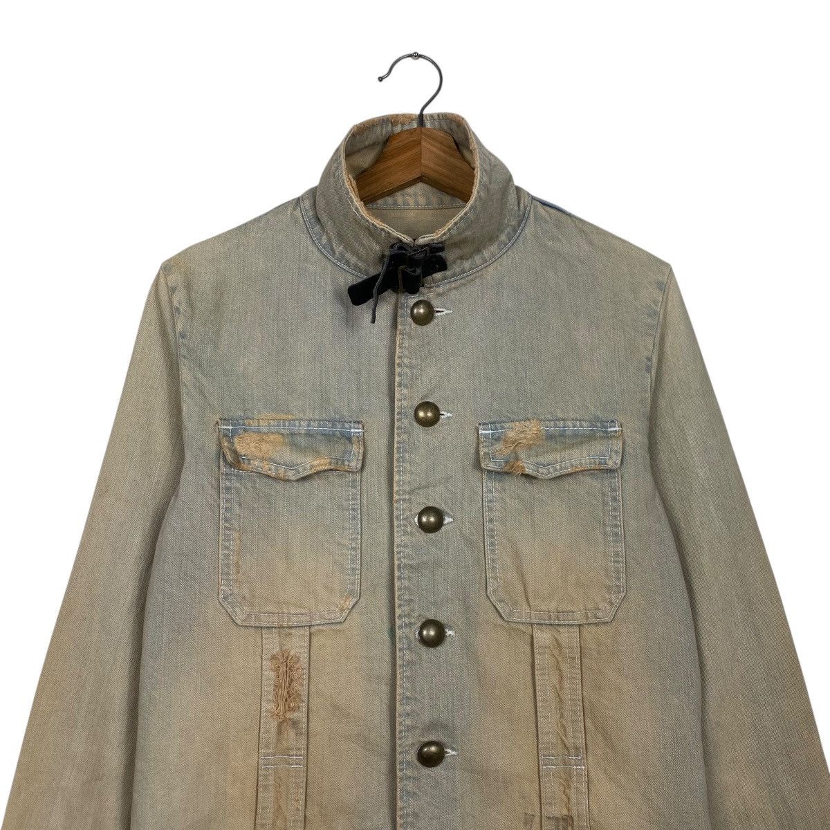 PPFM PPFM ditressed design denim jacket Size US M / EU 48-50 / 2 - 2 Thumbnail