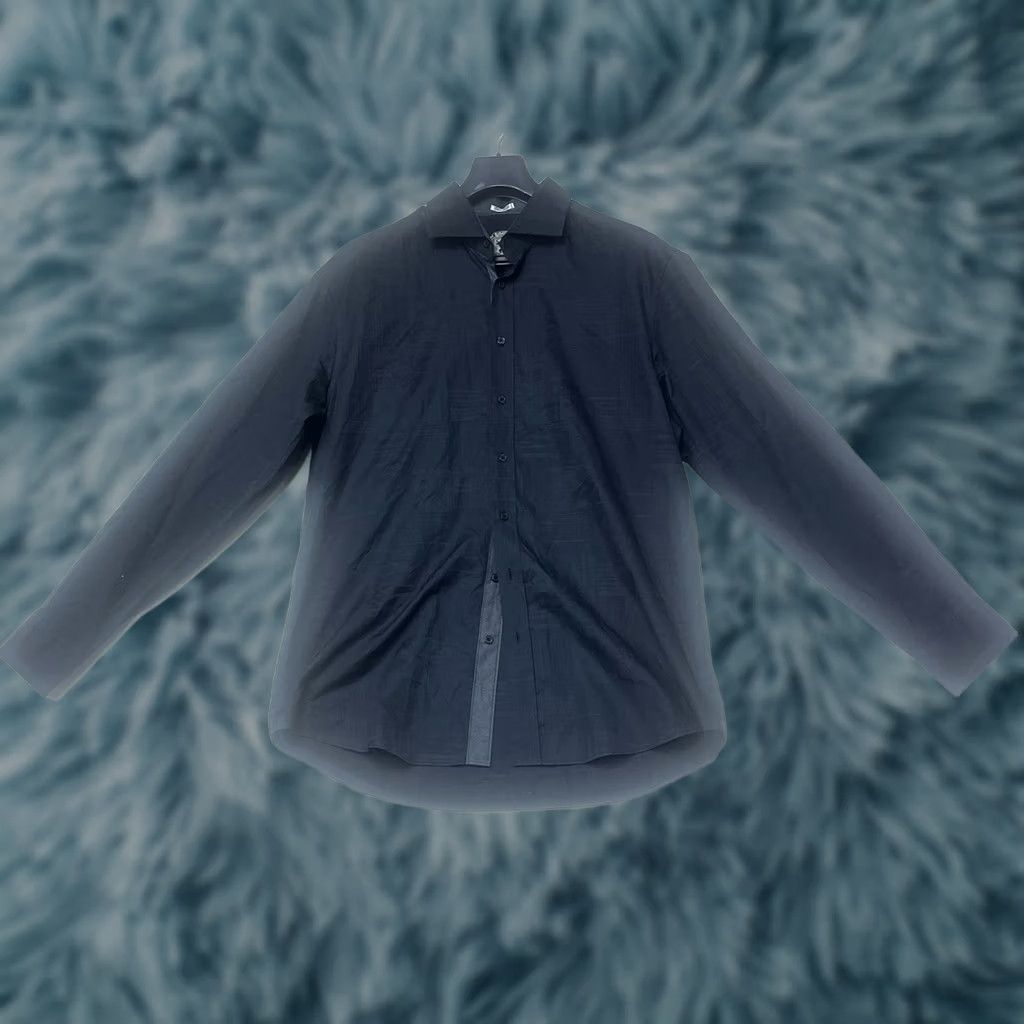 BUGATCHI Bugatchi Shirt Mens 2XL Black Button Up Long Sleeve Size US XXL / EU 58 / 5 - 1 Thumbnail