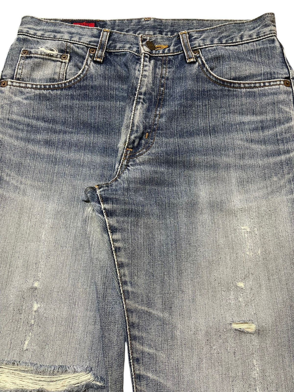 Edwin Vintage Edwin 503 Faded Wash Distressed Style Loose Jeans Size US 31 - 4 Thumbnail