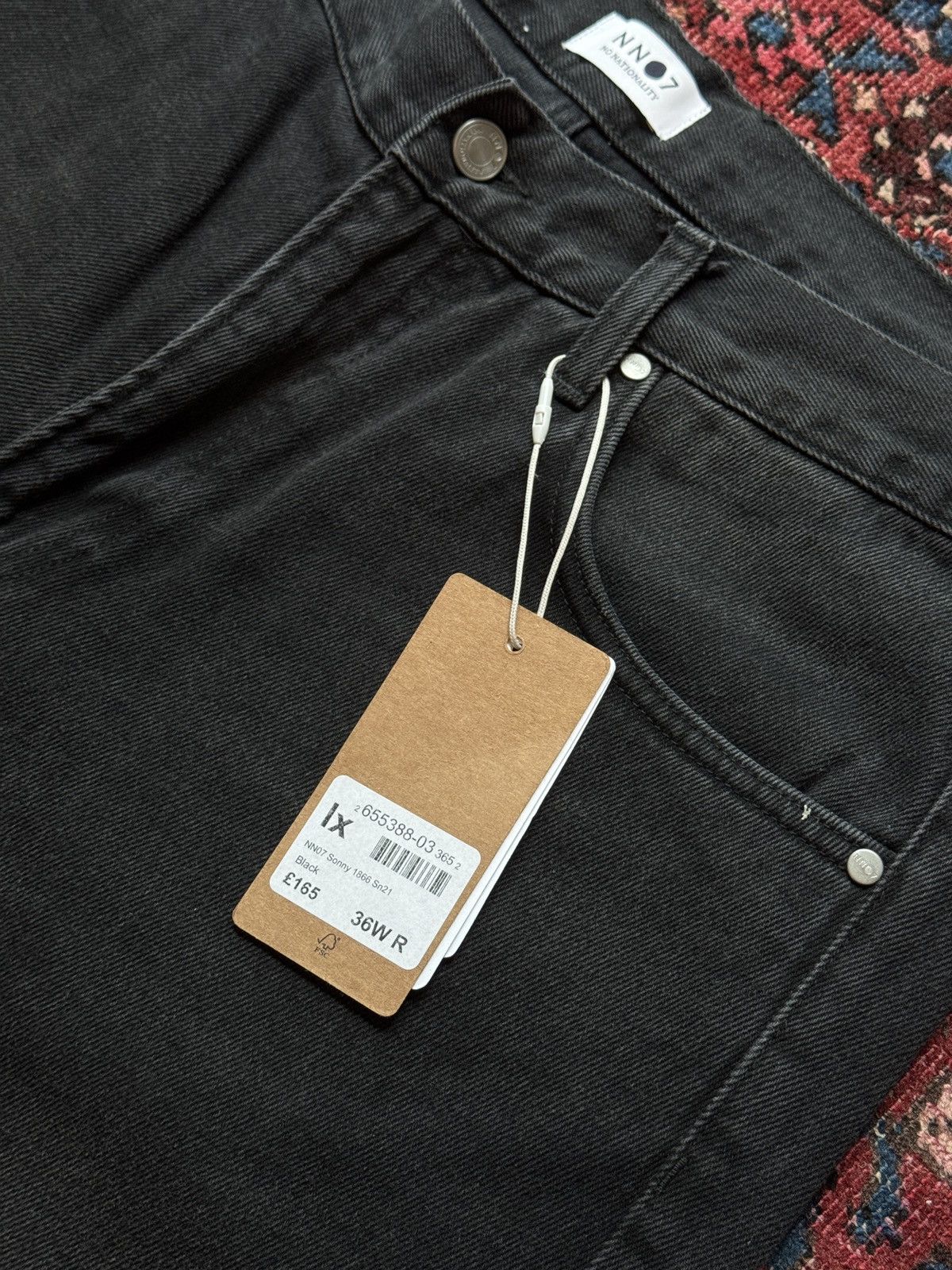 NN07 NN07 Johnny Jeans - Black Washed *NEW* Size US 36 / EU 52 - 2 Thumbnail