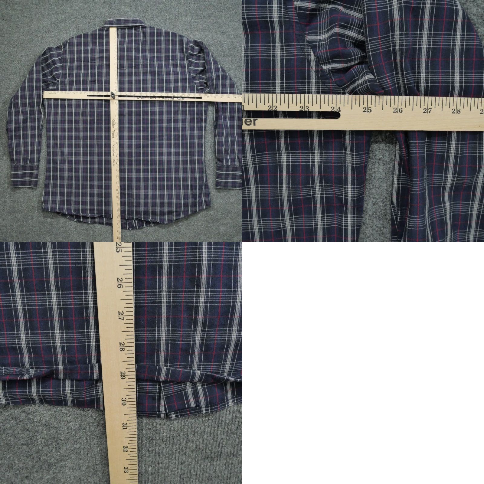 Wrangler Wrangler Shirt Mens XL Blue Plaid Pearl Snap Western Country Button-Up Pockets Size US XL / EU 56 / 4 - 8 Thumbnail