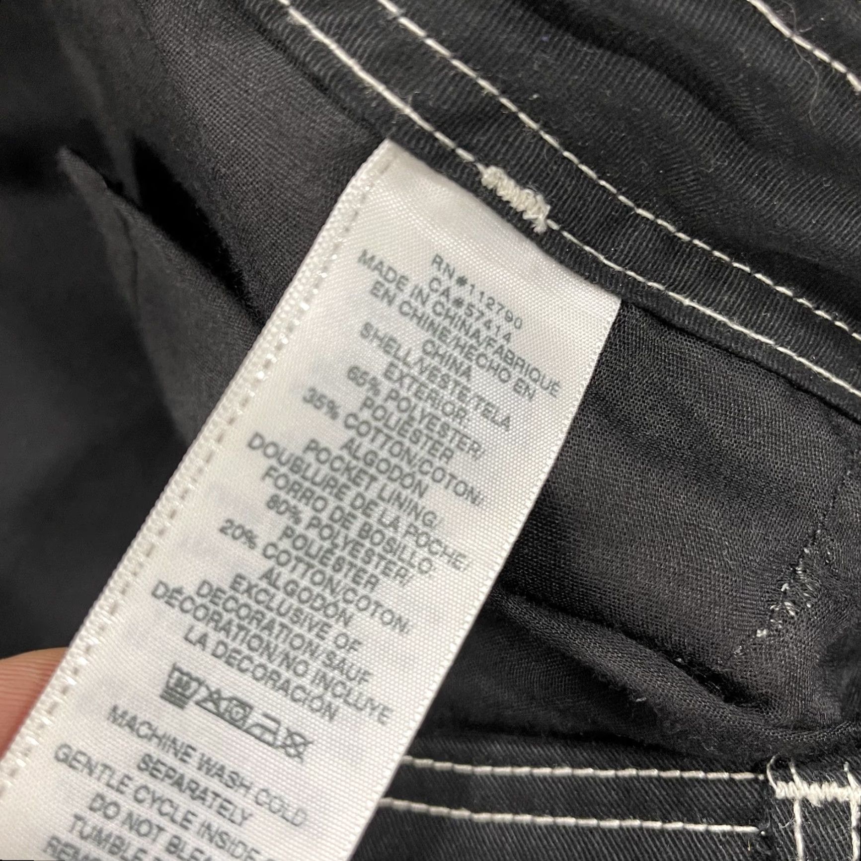 True Religion True Religion Pants Mens 36x32 Black Loose Cargo Pants Casual Skater Designer Size US 36 / EU 52 - 5 Thumbnail